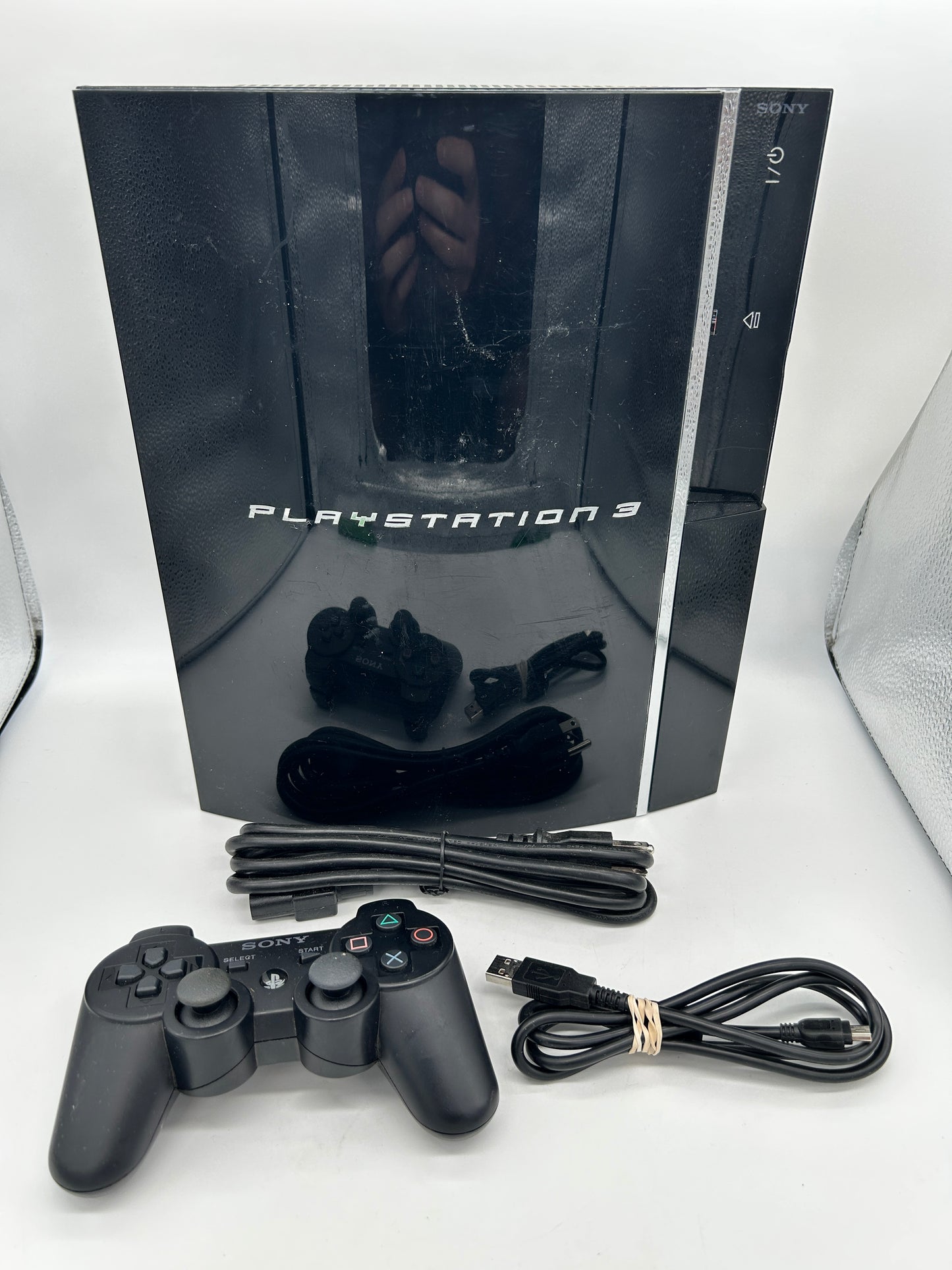 PiXEL-RETRO.COM : SONY PLAYSTATION 3 (PS3) ORIGINAL SYSTEM CONSOLE, CONTROLLER, POWER SUPPLY, NTSC 80GB CECHE01 PS2 COMPATIBILITY BACKWARD COMPATIBLE