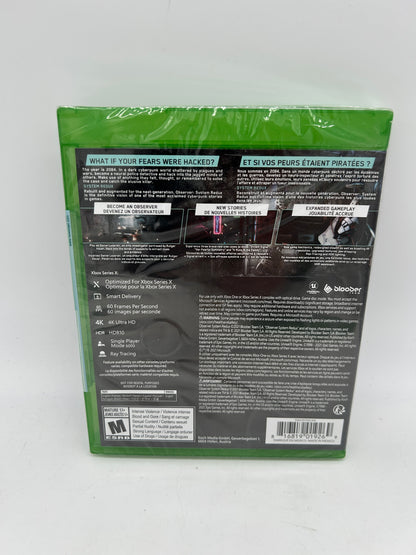 MiCROSOFT XBOX ONE & SERiES X | OBSERVER SYSTEM REDUX