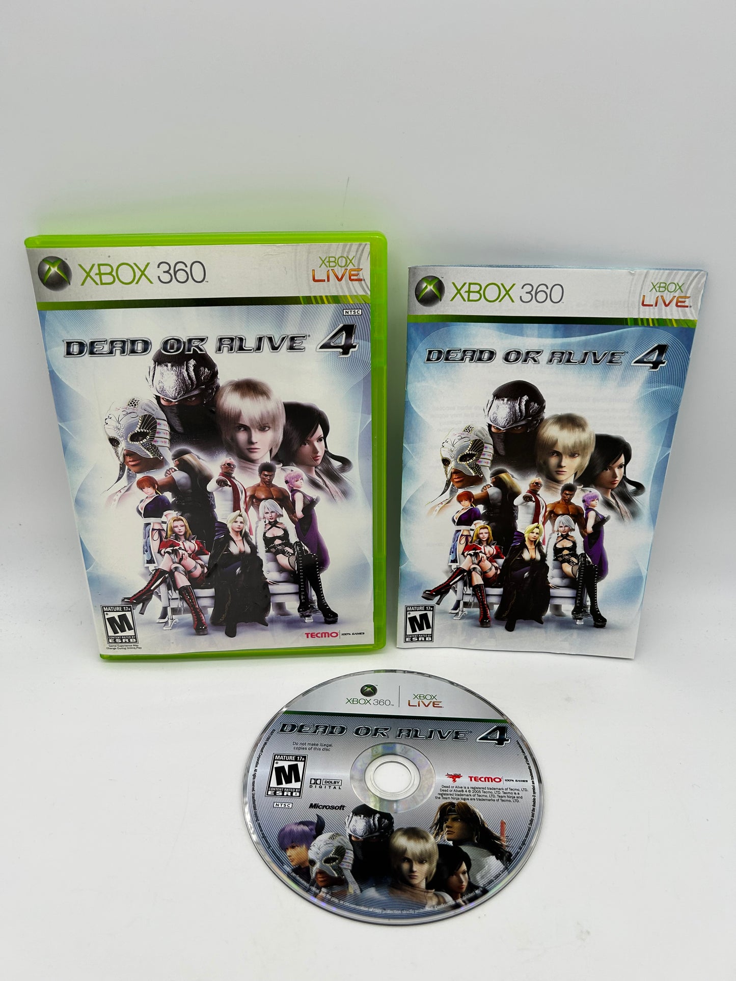 PiXEL-RETRO.COM : MICROSOFT XBOX 360 COMPLETE CIB BOX MANUAL GAME NTSC DEAD OR ALIVE 4