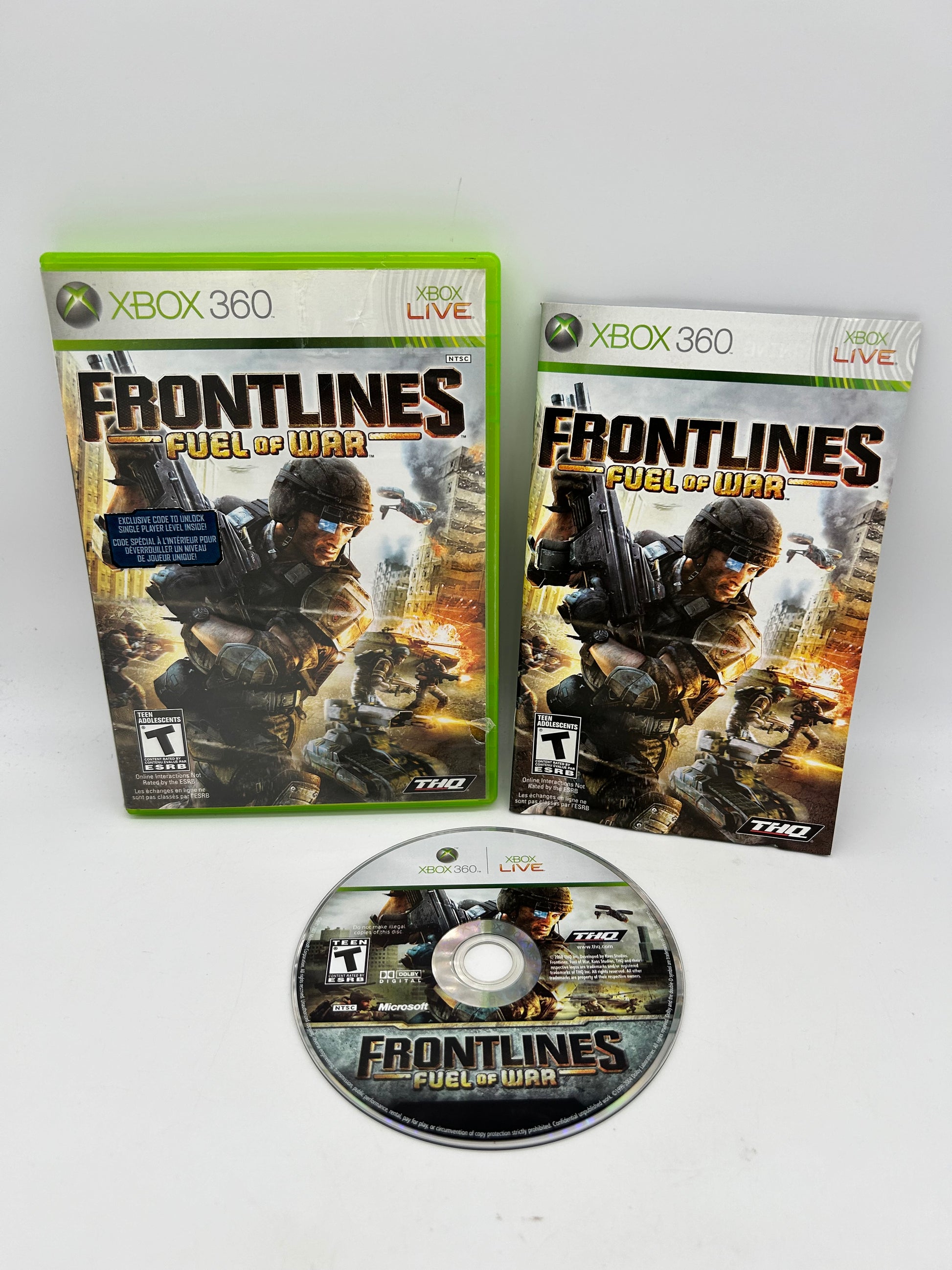 PiXEL-RETRO.COM : MICROSOFT XBOX 360 COMPLETE CIB BOX MANUAL GAME NTSC FRONTLINES FUEL OF WAR