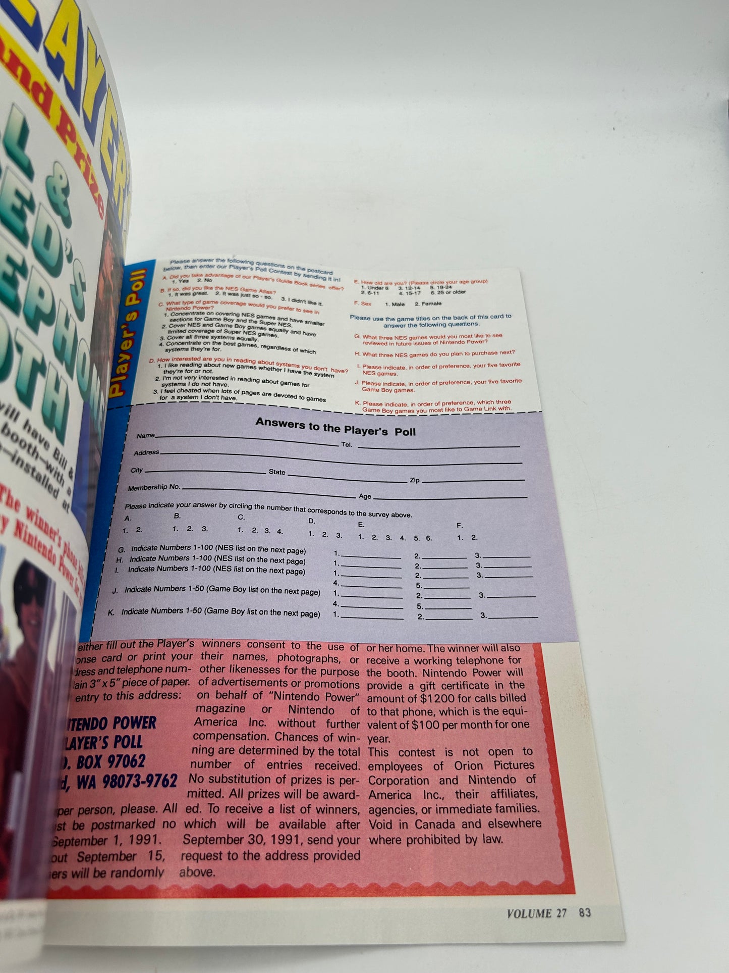 NiNTENDO POWER | VOLUME 27 AUGUST 1991