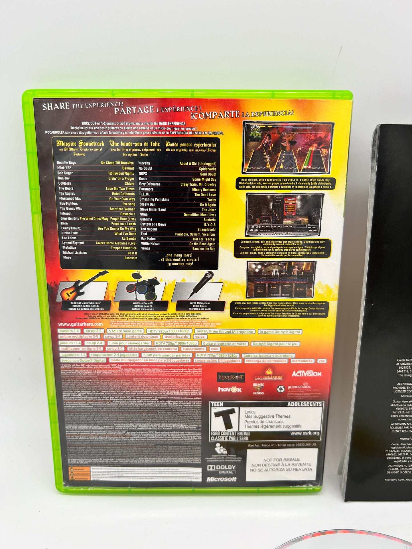 MiCROSOFT XBOX 360 | GUiTAR HERO WORLD TOUR