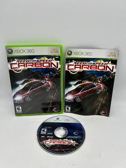 PiXEL-RETRO.COM : MICROSOFT XBOX 360 COMPLETE CIB BOX MANUAL GAME NTSC NEED FOR SPEED CARBON