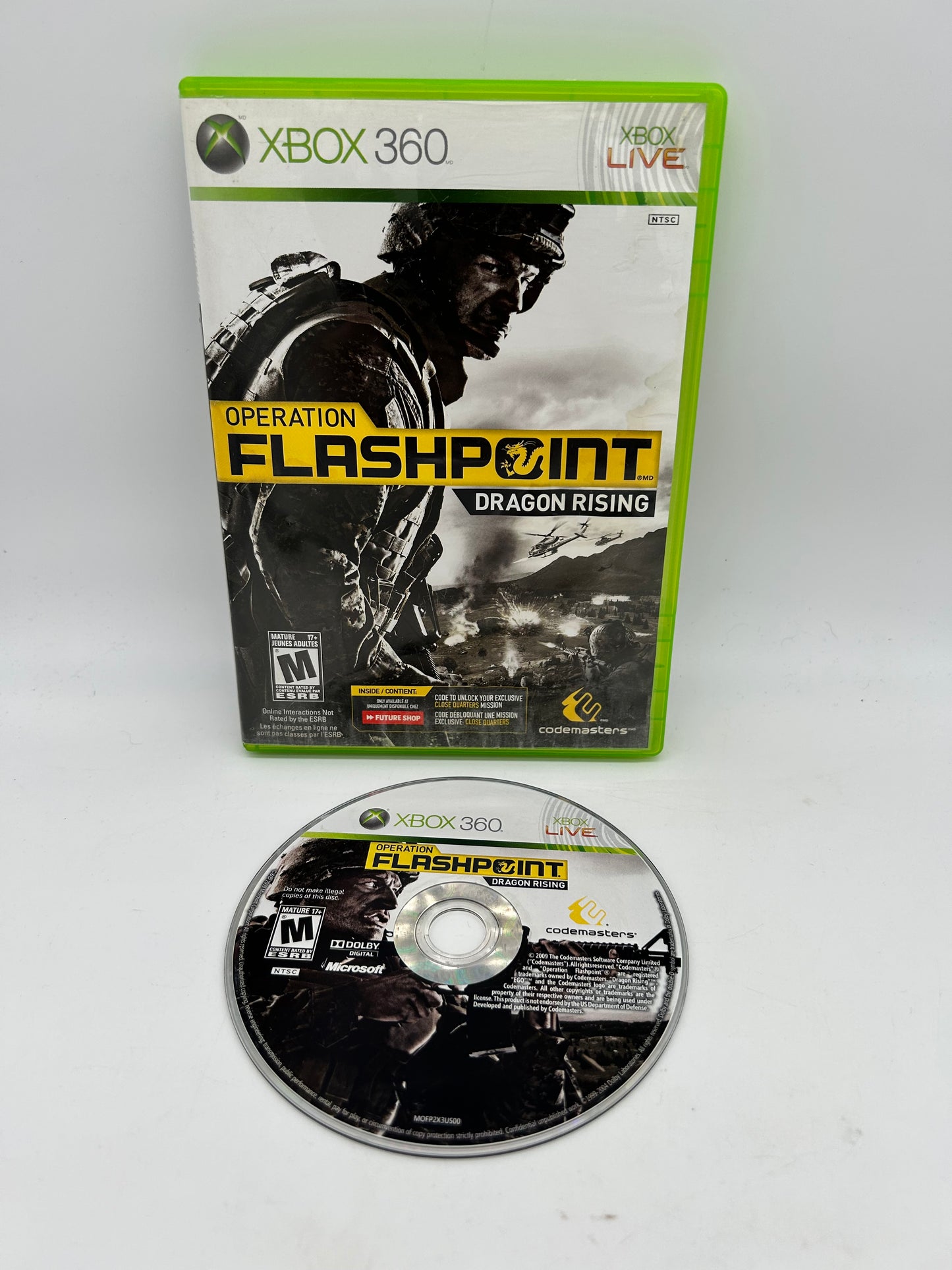 PiXEL-RETRO.COM : MICROSOFT XBOX 360 COMPLETE CIB BOX MANUAL GAME NTSC OPERATION FLASHPOINT DRAGON RISING