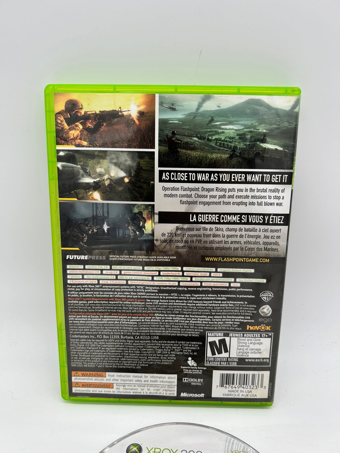 Microsoft XBOX 360 | OPERATION FLASHPOiNT DRAGON RiSiNG