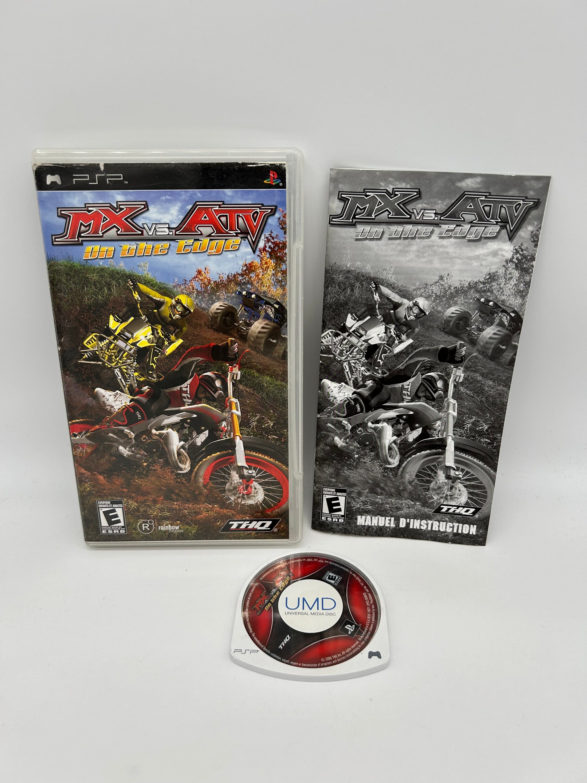 PiXEL-RETRO.COM : SONY PLAYSTATION PORTABLE (PSP) OCOMPLET CIB BOX MANUAL GAME NTSC MX VS ATV UNLEASHED ON THE EDGE