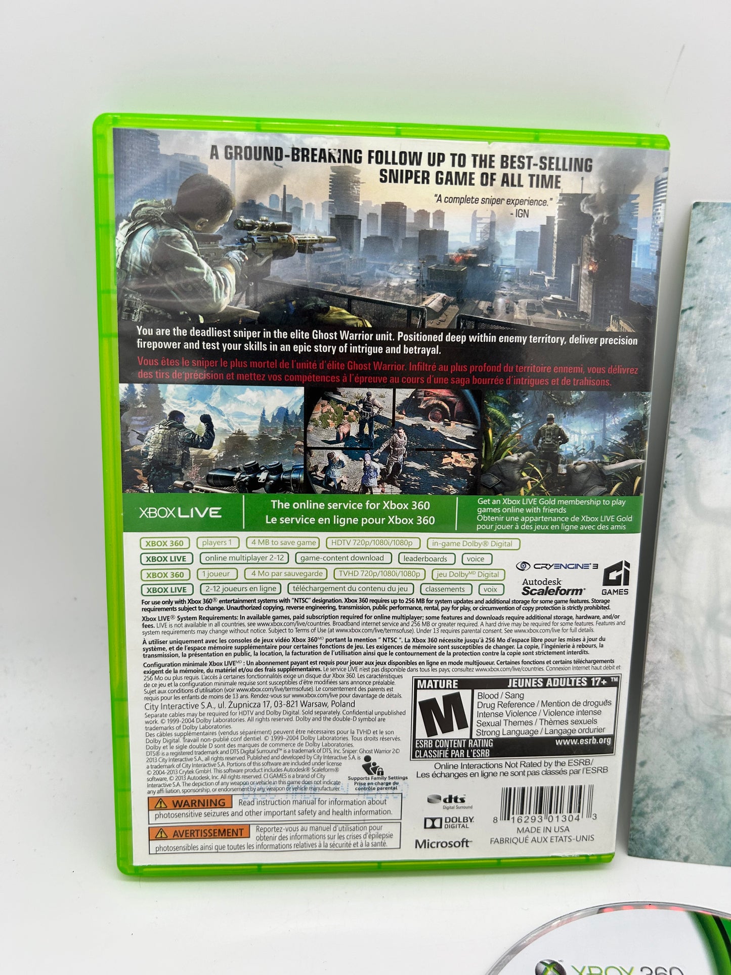 MiCROSOFT XBOX 360 | SNiPER GHOST WARRiOR 2