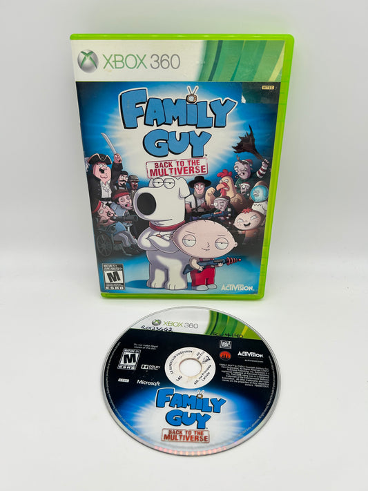 PiXEL-RETRO.COM : MICROSOFT XBOX 360 COMPLETE CIB BOX MANUAL GAME NTSC FAMILY GUY BACK TO THE MULTIVERSE