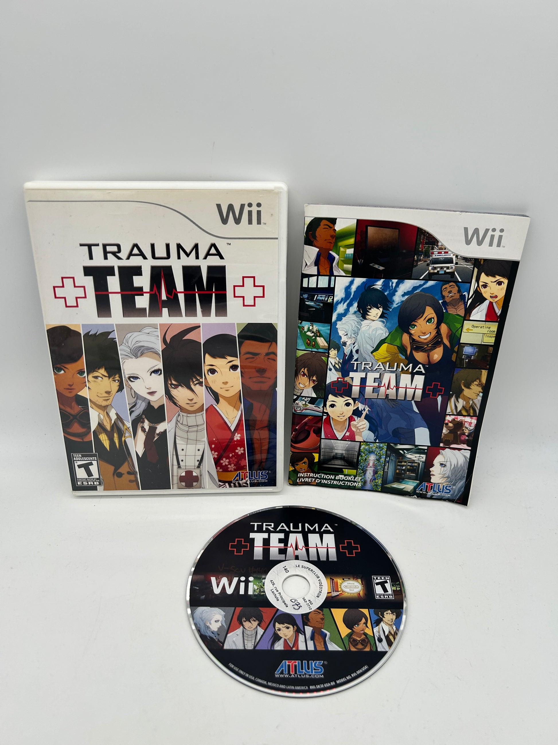 PiXEL-RETRO.COM : NINTENDO WII COMPLET CIB BOX MANUAL GAME NTSC TRAUMA TEAM