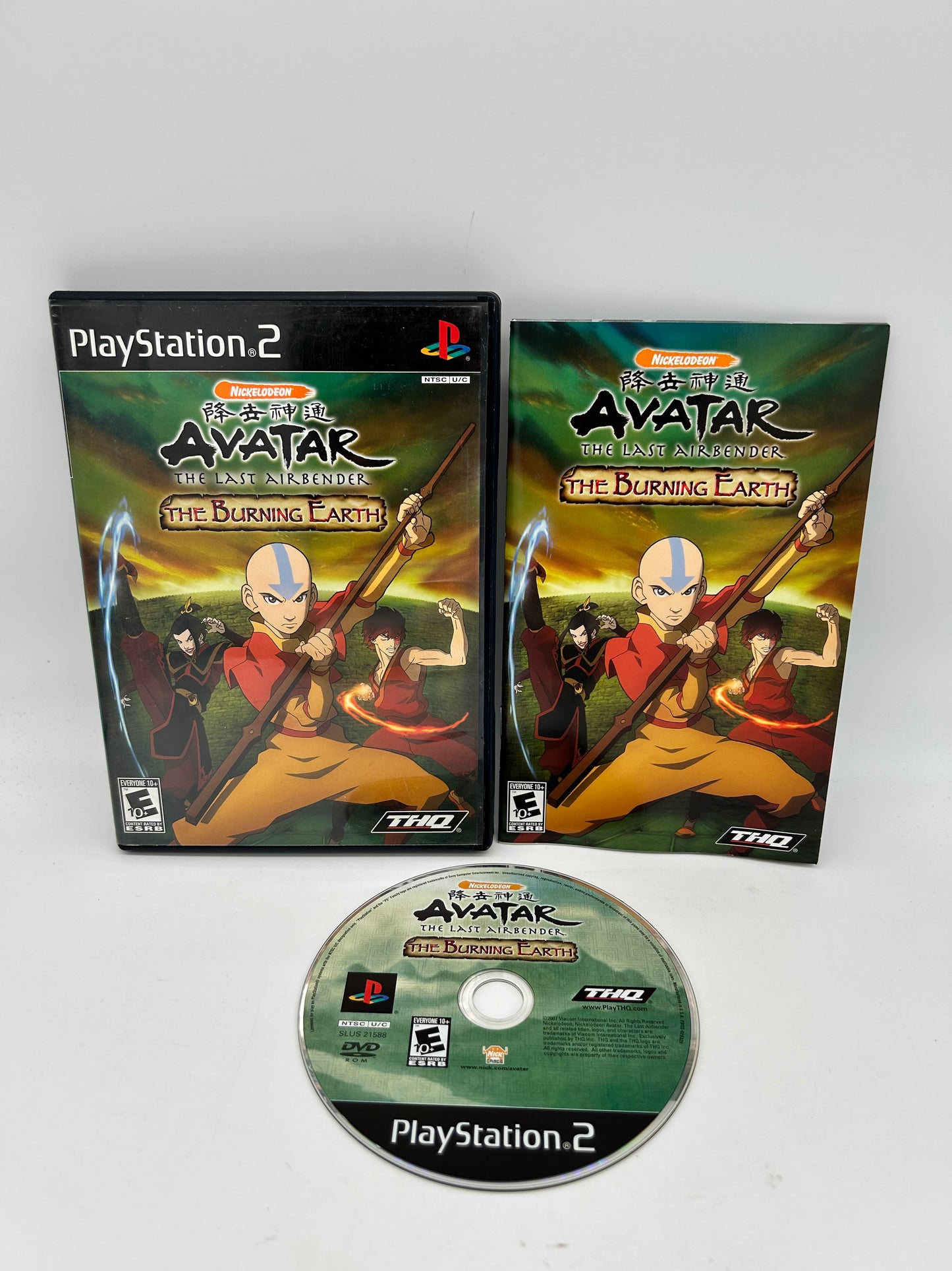 PiXEL-RETRO.COM : SONY PLAYSTATION 2 (PS2) COMPLET CIB BOX MANUAL GAME NTSC AVATAR THE LAST AiRBENDER THE BURNiNG EARTH