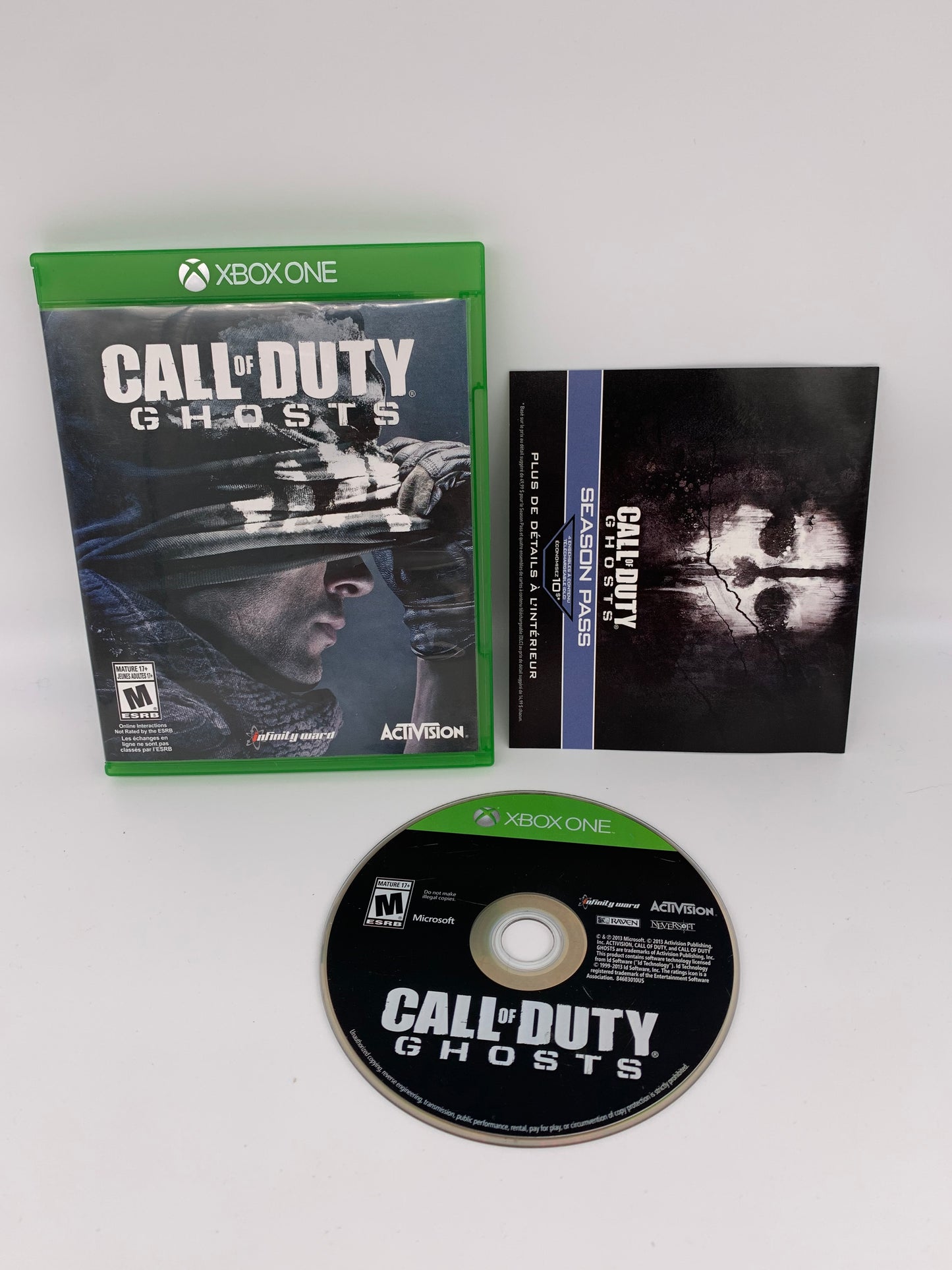 PiXEL-RETRO.COM : MICROSOFT XBOX ONE COMPLETE CIB BOX MANUAL GAME NTSC CALL OF DUTY GHOSTS