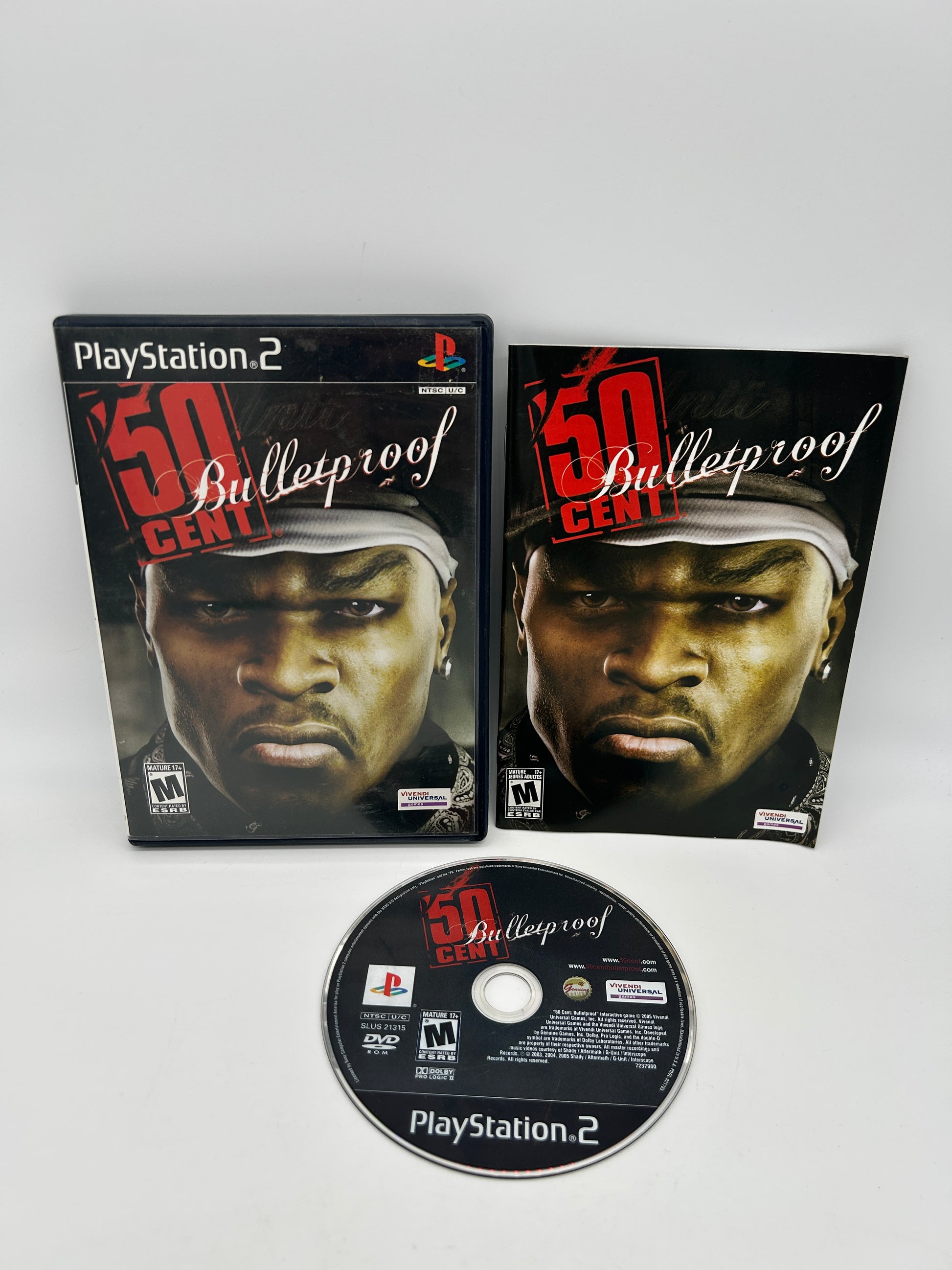 PiXEL-RETRO.COM : SONY PLAYSTATION 2 (PS2) COMPLET CIB BOX MANUAL GAME NTSC 50 CENT BULLETPROOF