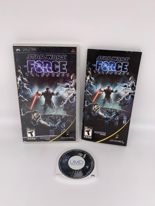 PiXEL-RETRO.COM : SONY PLAYSTATION PORTABLE (PSP) COMPLET CIB BOX MANUAL GAME NTSC STAR WARS THE FORCE UNLEASHED