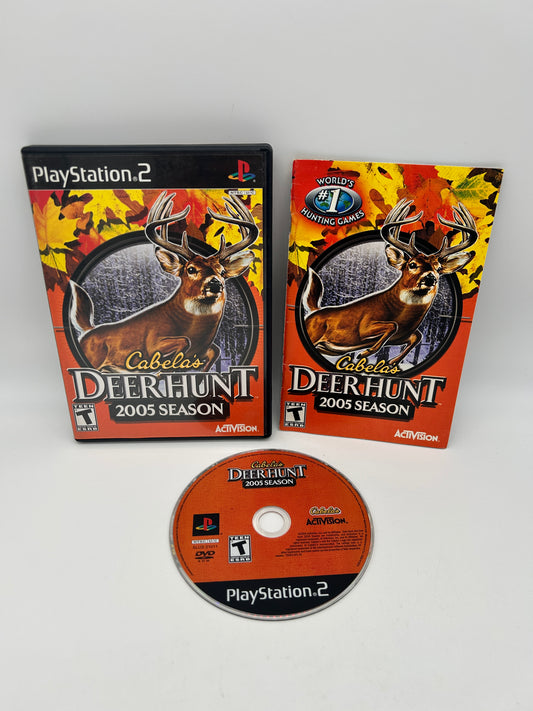 PiXEL-RETRO.COM : SONY PLAYSTATION 2 (PS2) COMPLET CIB BOX MANUAL GAME NTSC CABELA'S DEER HUNT 2005 SEASON