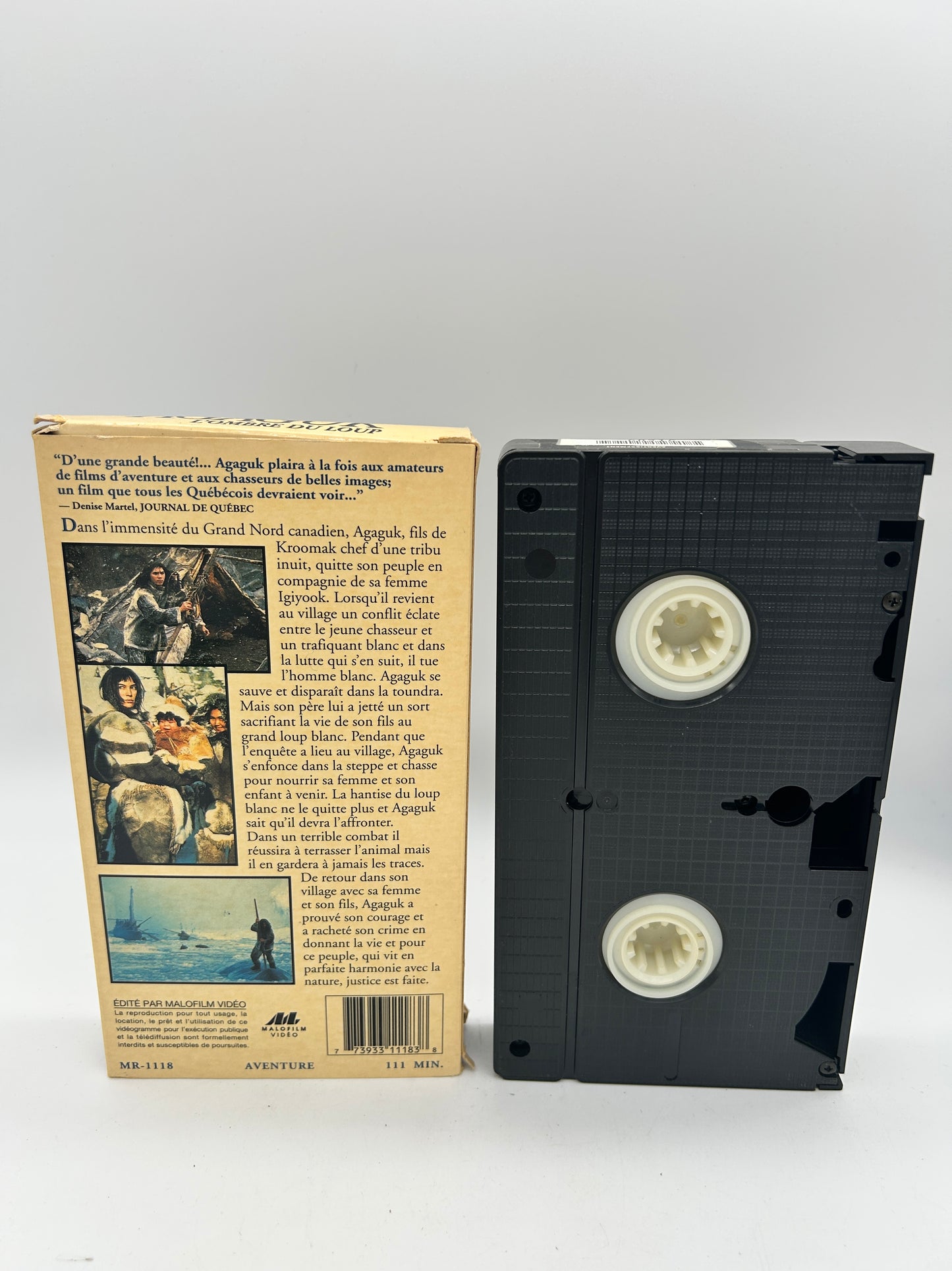 FRENCH VHS FILM | AGAGUK THE SHADOW OF THE WOLF