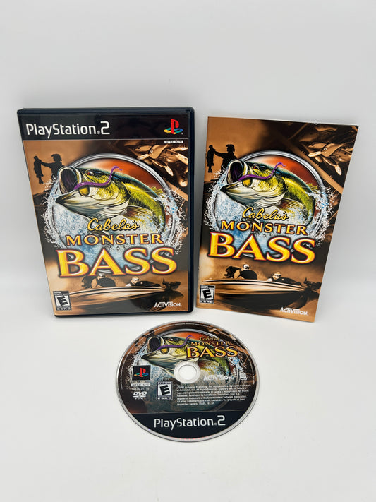 PiXEL-RETRO.COM : SONY PLAYSTATION 2 (PS2) COMPLET CIB BOX MANUAL GAME NTSC CABELA'S MONSTER BASS