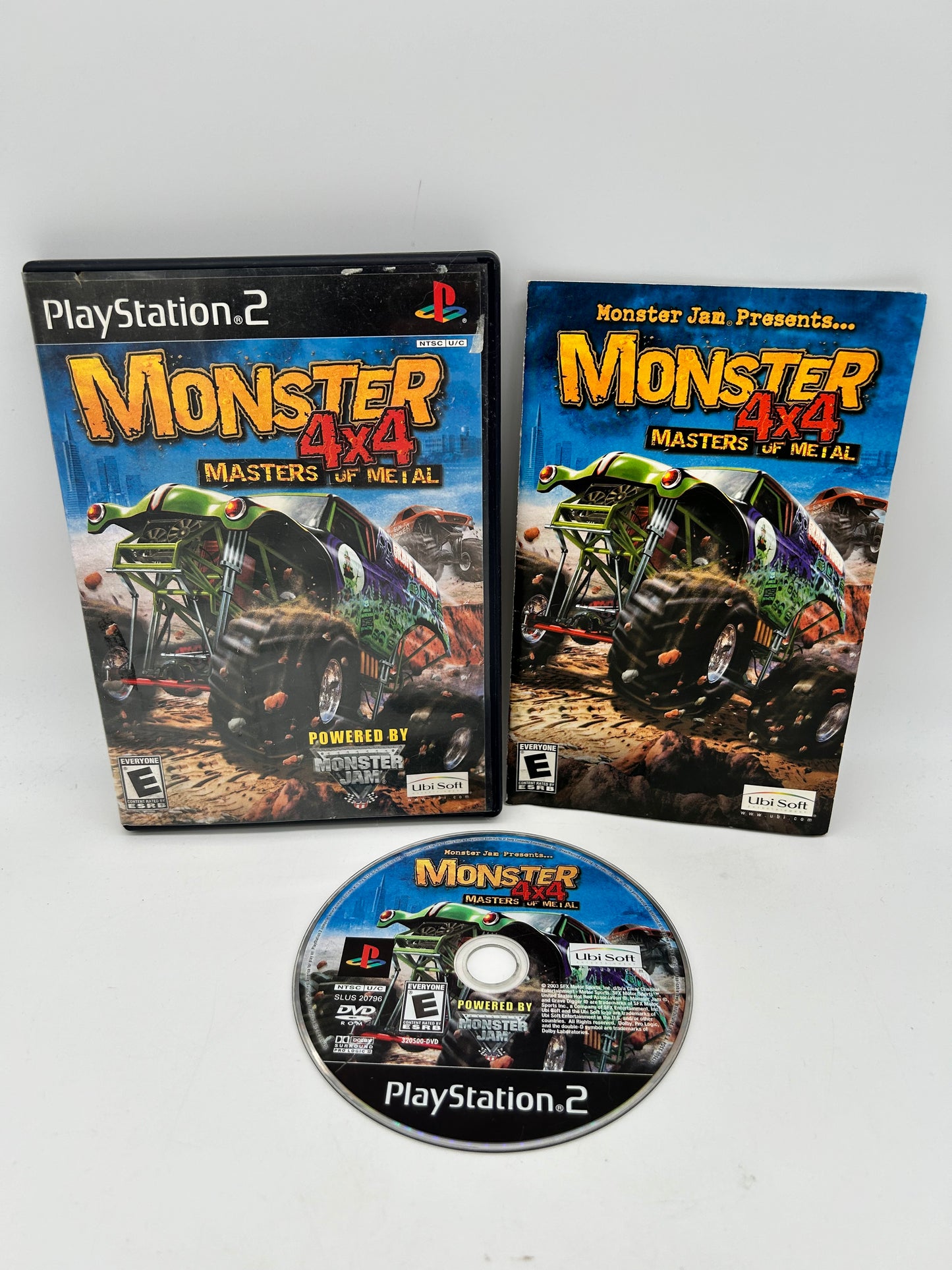 PiXEL-RETRO.COM : SONY PLAYSTATION 2 (PS2) COMPLET CIB BOX MANUAL GAME NTSC MONSTER 4X4 MASTERS OF METAL