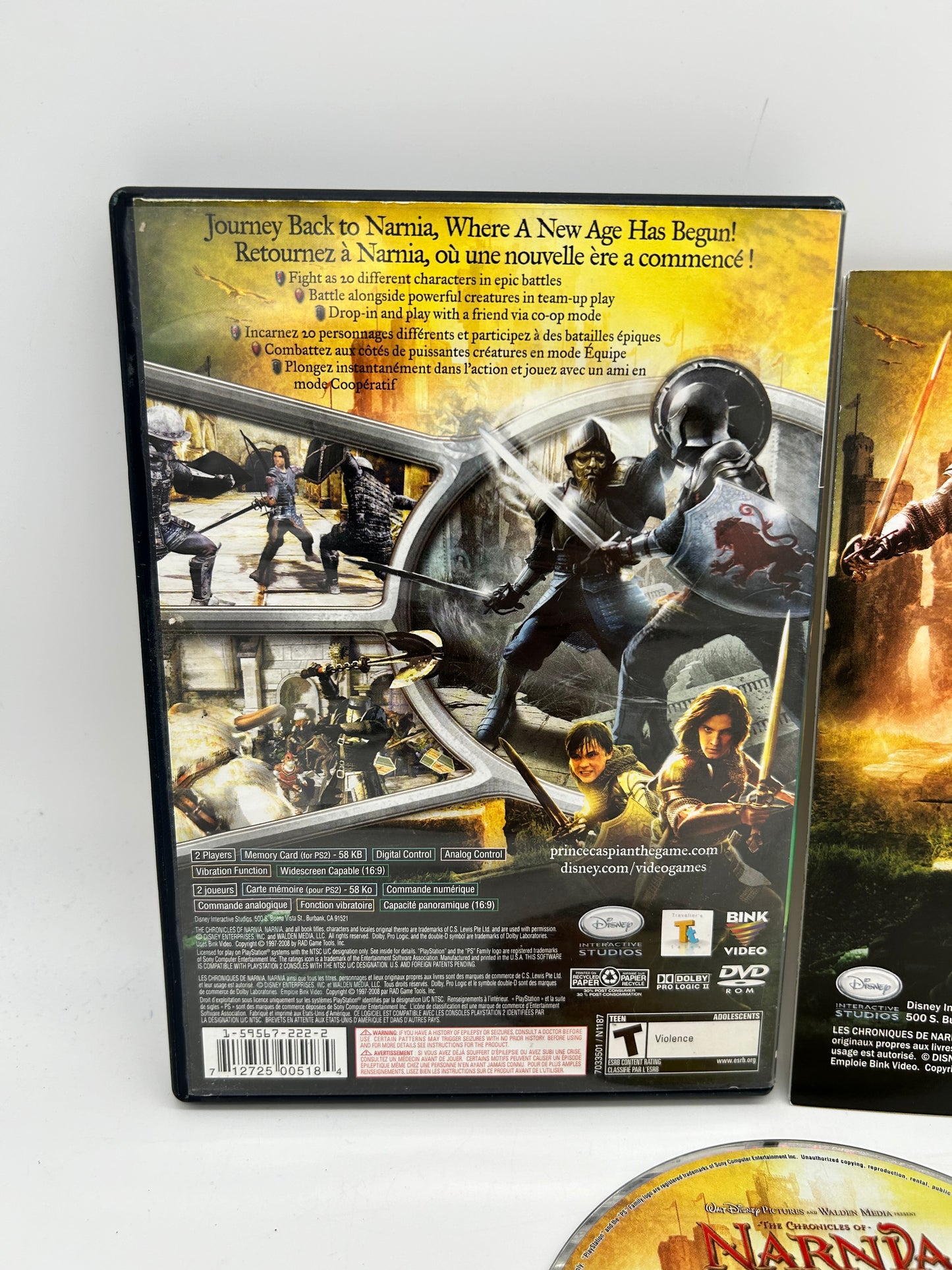 SONY PLAYSTATiON 2 [PS2] | THE CHRONiCLES OF NARNiA PRiNCE CASPiAN