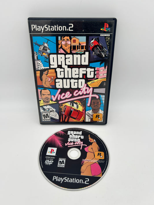 PiXEL-RETRO.COM : SONY PLAYSTATION 2 (PS2) COMPLET CIB BOX MANUAL GAME NTSC GRAND THEFT AUTO VICE CITY