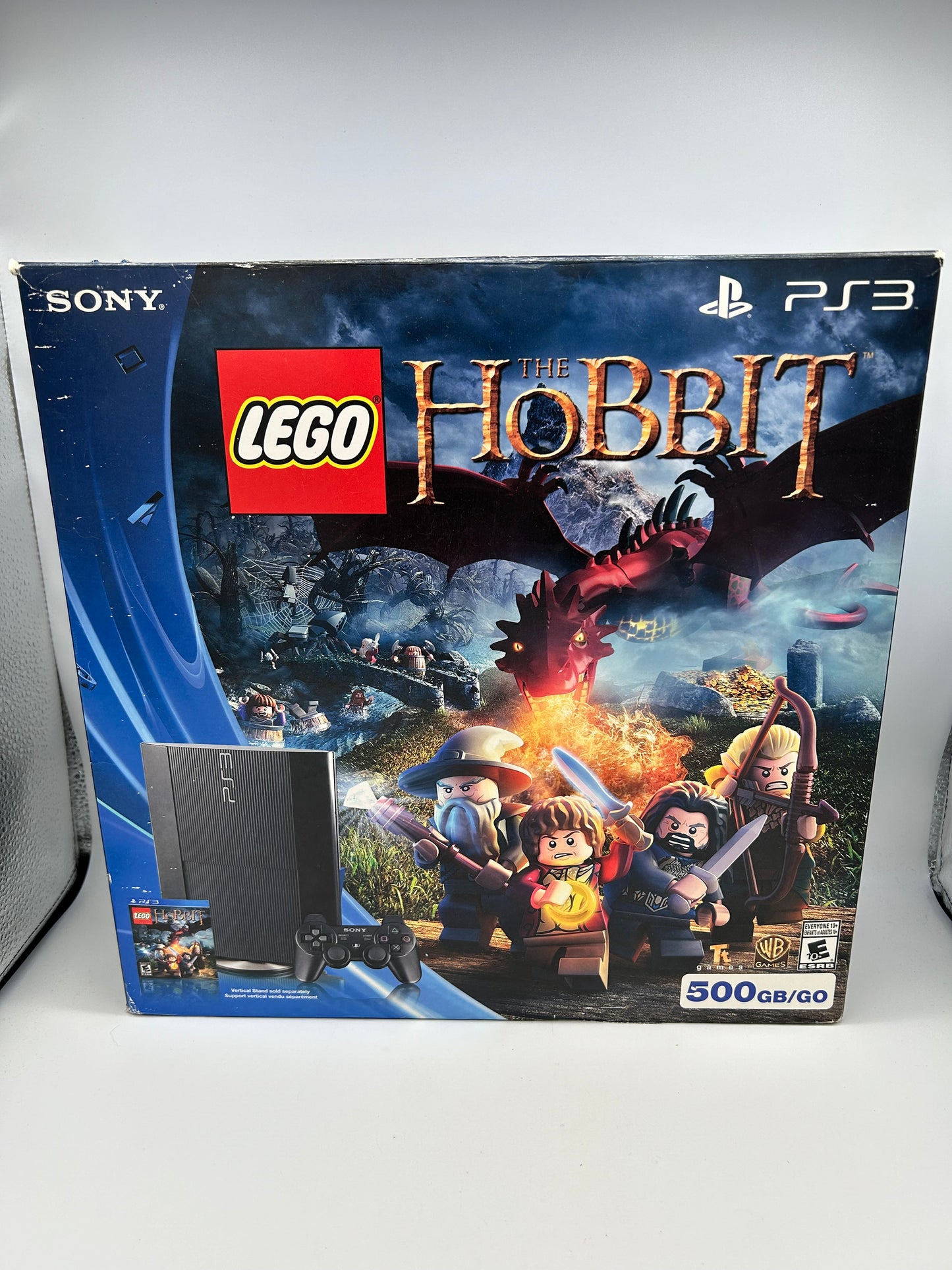 SONY PLAYSTATiON 3 [PS3] CONSOLE | ORIGINAL BLACK SUPER SLiM 500GB LEGO THE HOBBiT BUNDLE | CECH-4201C