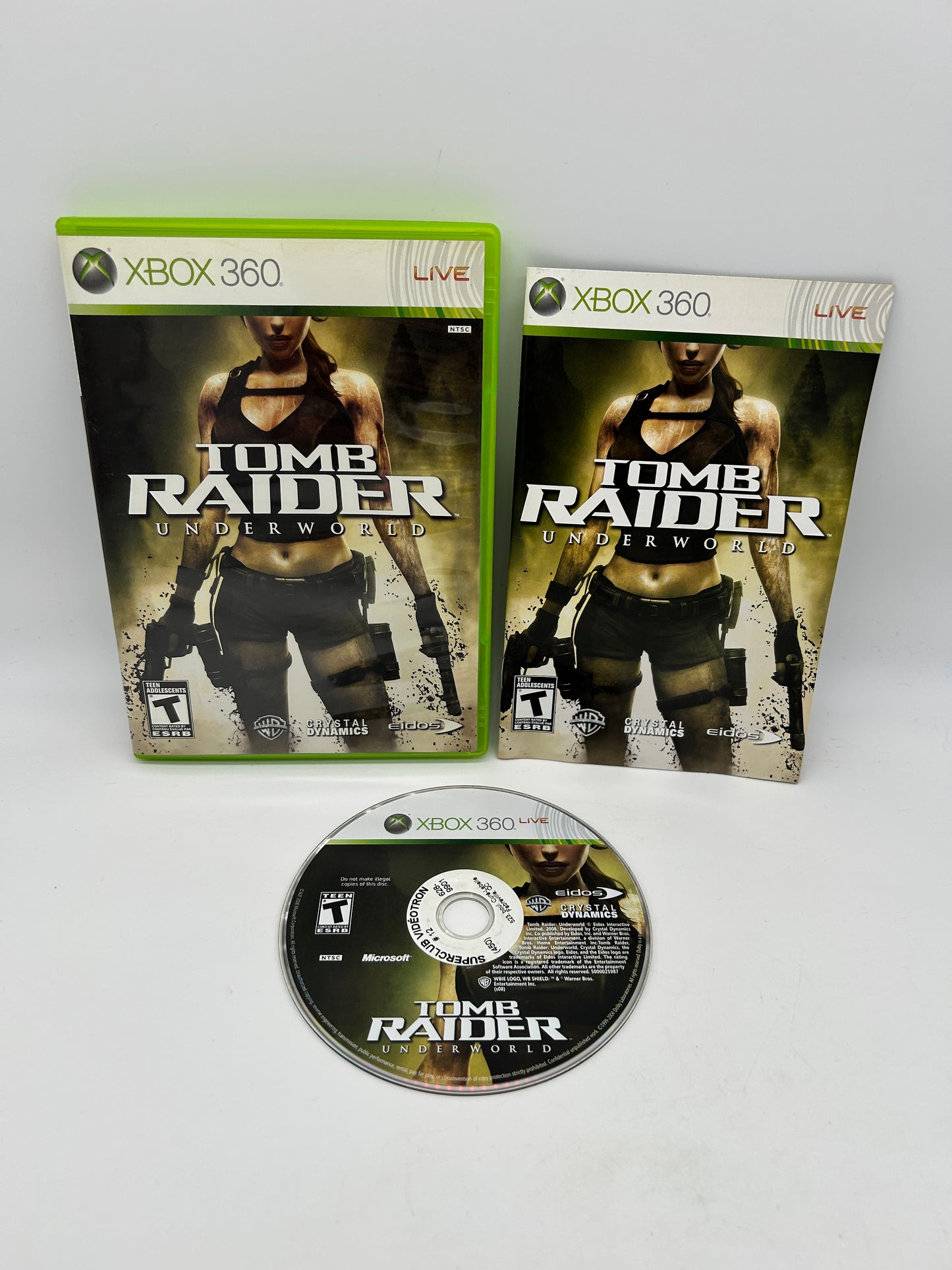 PiXEL-RETRO.COM : MICROSOFT XBOX 360 COMPLETE CIB BOX MANUAL GAME NTSC TOMB RAIDER UNDERWORLD