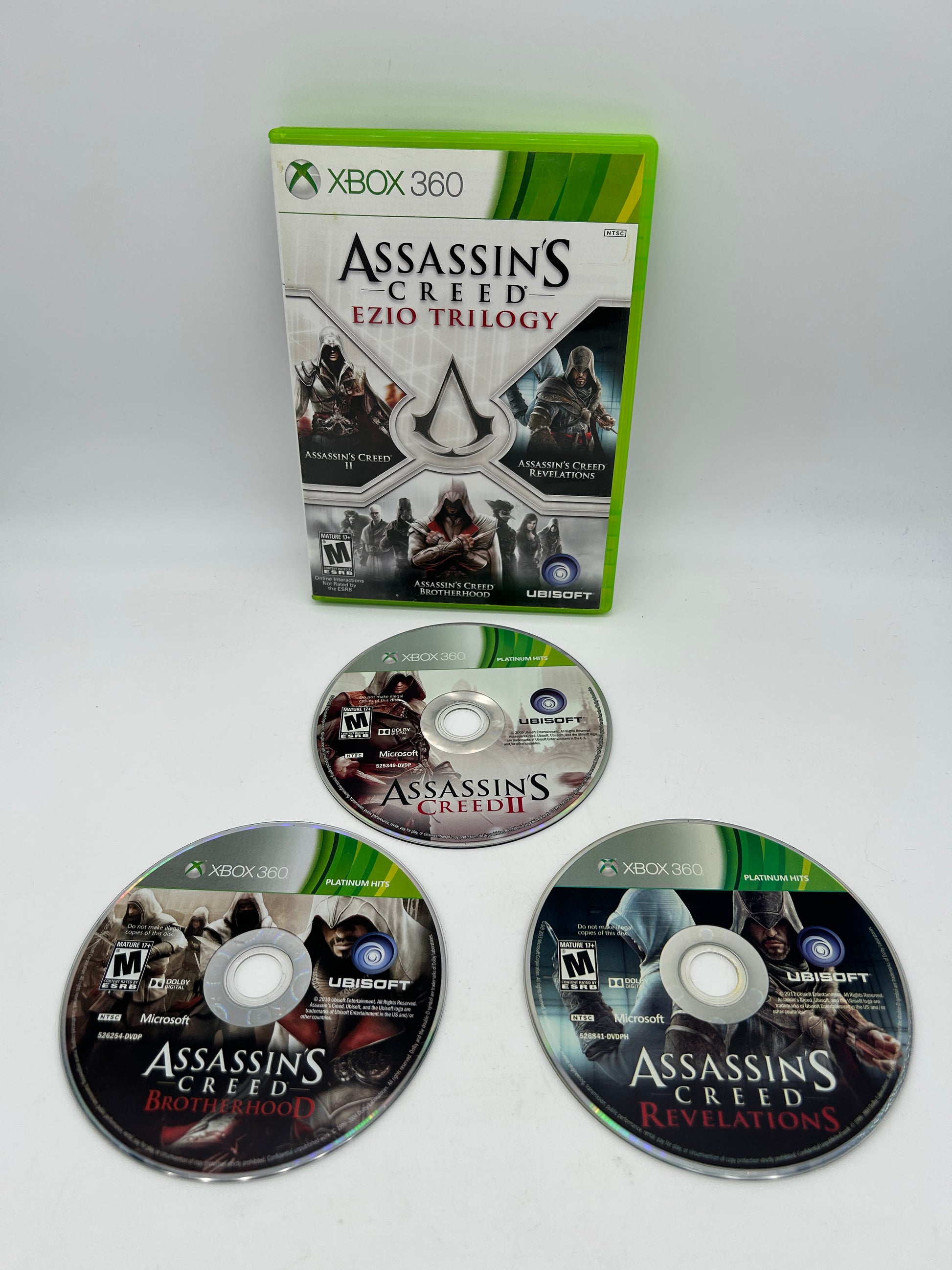 PiXEL-RETRO.COM : MICROSOFT XBOX 360 COMPLETE CIB BOX MANUAL GAME NTSC ASSASSIN'S CREED EZIO TRILOGY