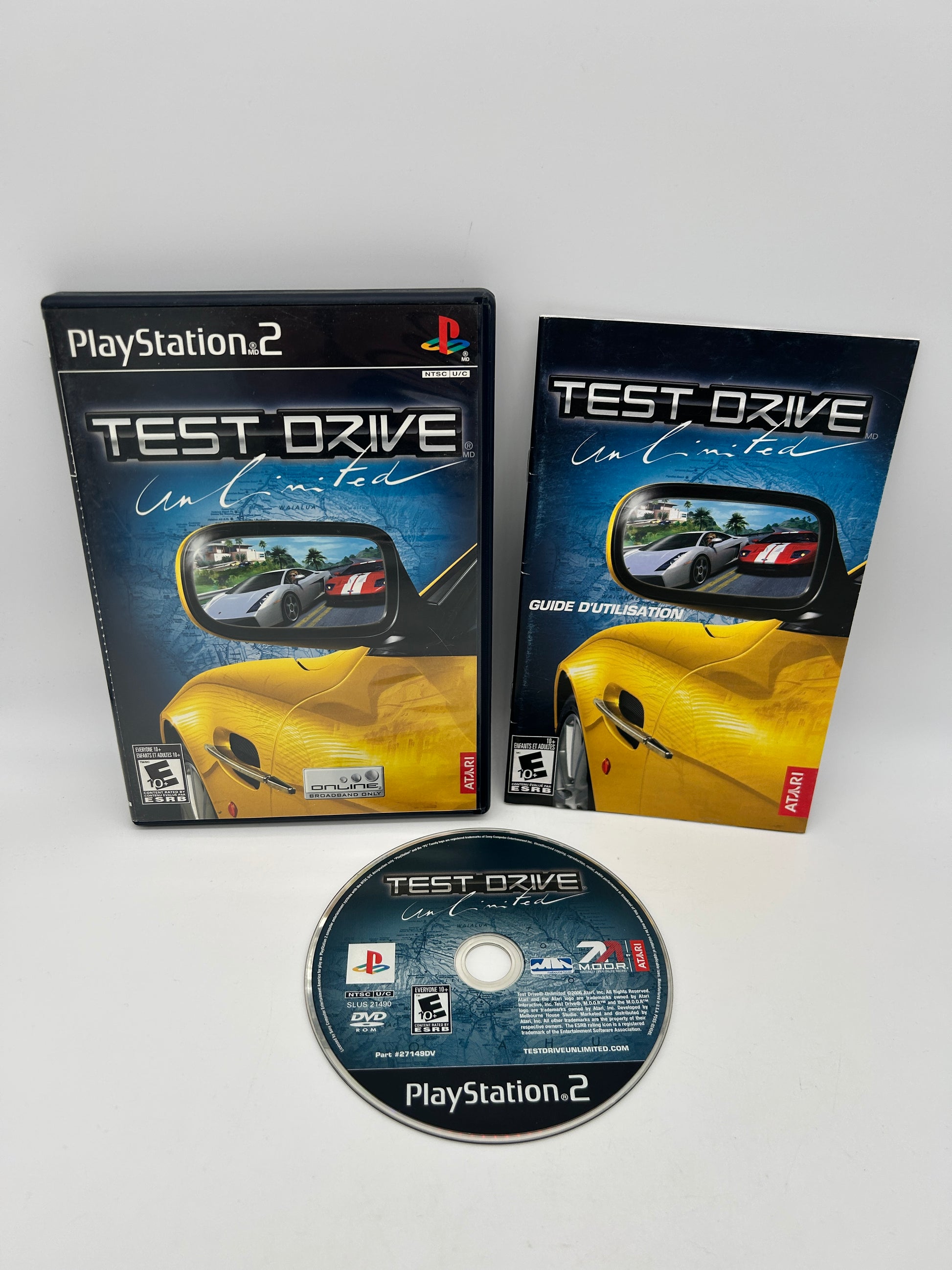 PiXEL-RETRO.COM : SONY PLAYSTATION 2 (PS2) COMPLET CIB BOX MANUAL GAME NTSC TEST DRIVE UNLIMITED