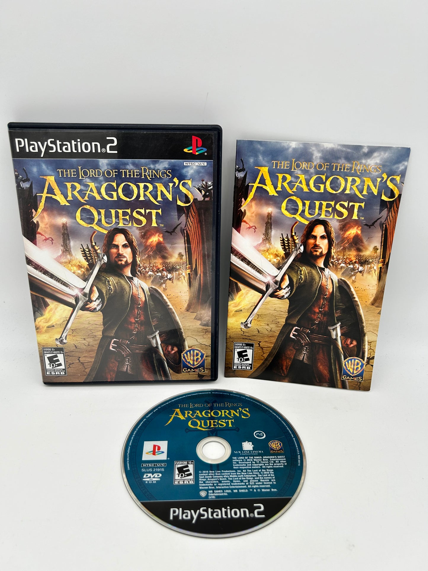 PiXEL-RETRO.COM : SONY PLAYSTATION 2 (PS2) COMPLET CIB BOX MANUAL GAME NTSC THE LORD OF THE RiNGS ARAGORNS QUEST