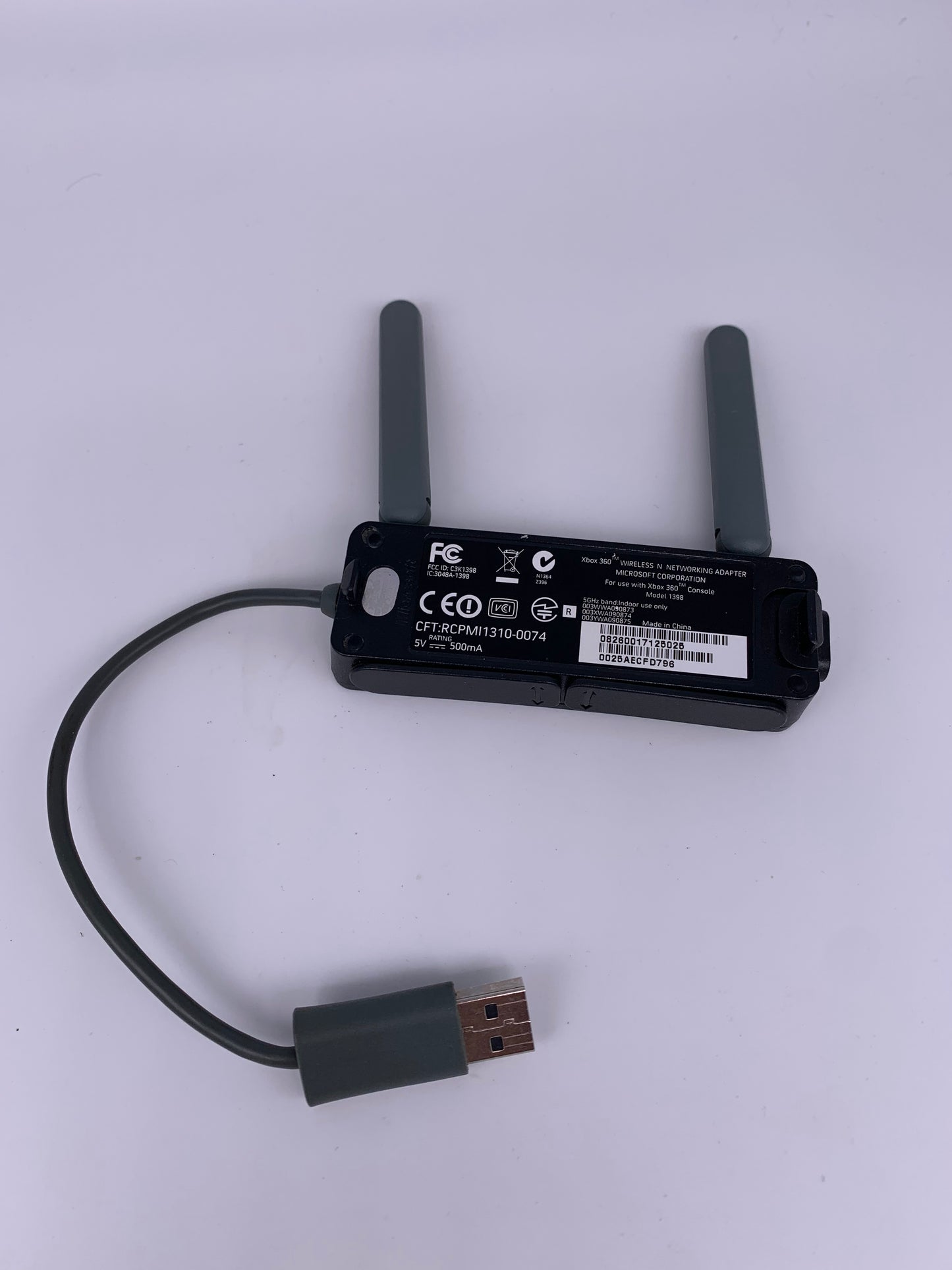 Microsoft XBOX 360 | WIRELESS NETWORK WIRELESS INTERNET ADAPTER | MODEL: 1398