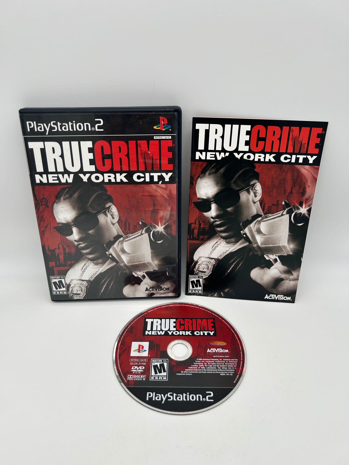 PiXEL-RETRO.COM : SONY PLAYSTATION 2 (PS2) COMPLET CIB BOX MANUAL GAME NTSC TRUE CRIME NEW YORK CITY