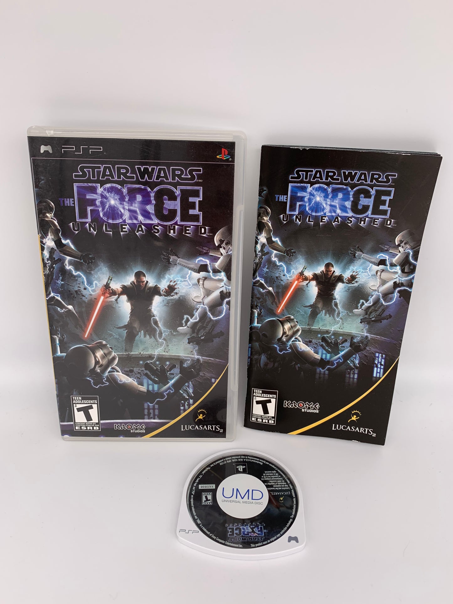 PiXEL-RETRO.COM : SONY PLAYSTATION PORTABLE (PSP) COMPLET CIB BOX MANUAL GAME NTSC STAR WARS THE FORCE UNLEASHED
