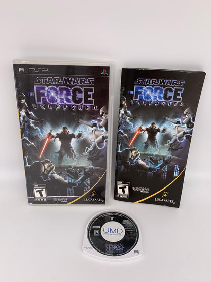 PiXEL-RETRO.COM : SONY PLAYSTATION PORTABLE (PSP) COMPLET CIB BOX MANUAL GAME NTSC STAR WARS THE FORCE UNLEASHED