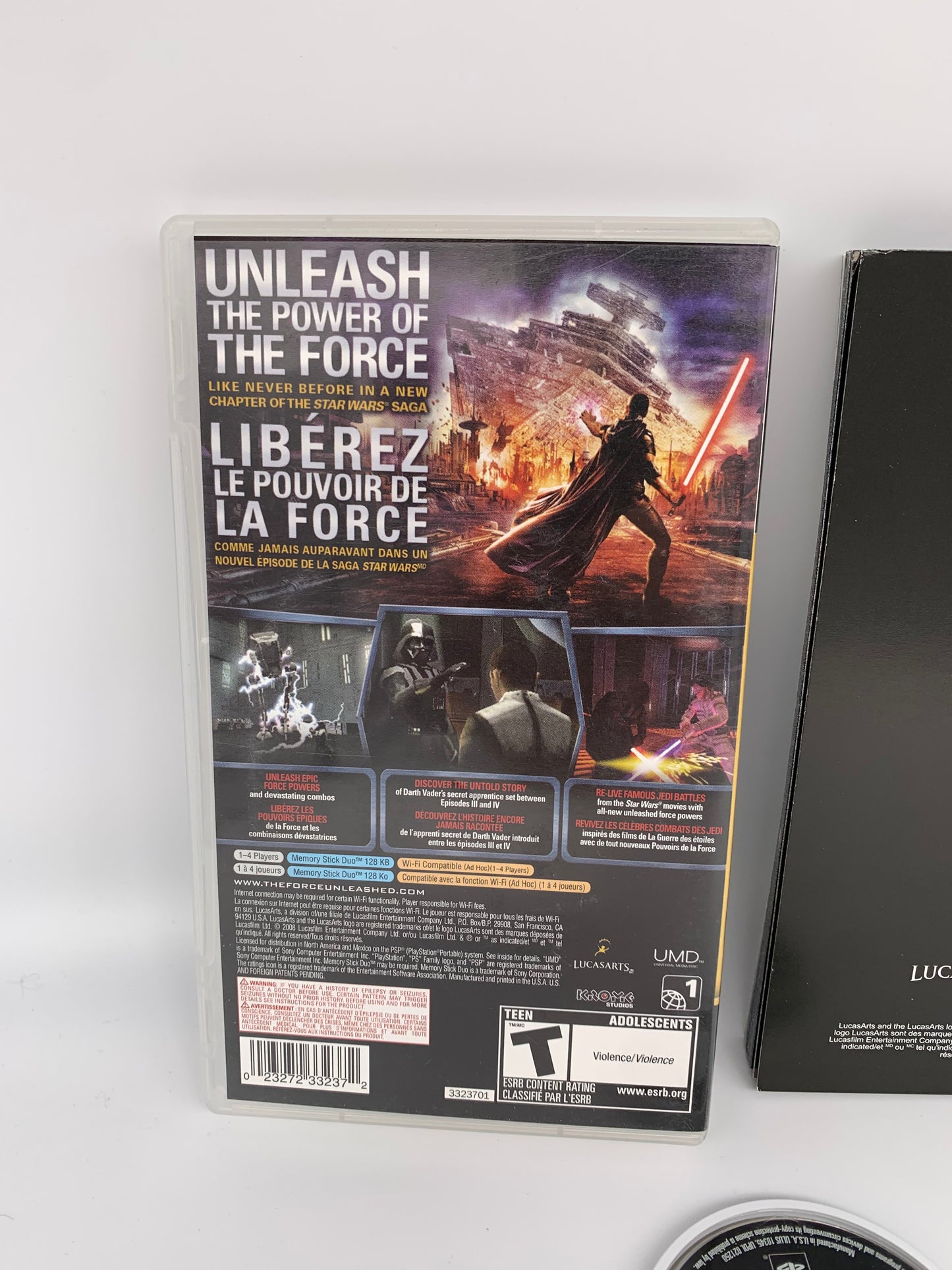 SONY PLAYSTATiON PORTABLE [PSP] | STAR WARS THE FORCE UNLEASHED