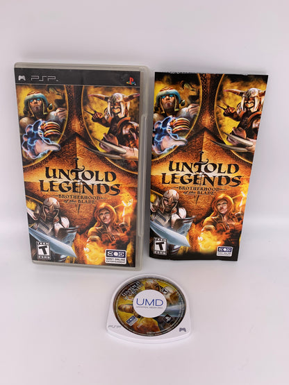 PiXEL-RETRO.COM : SONY PLAYSTATION PORTABLE (PSP) COMPLET CIB BOX MANUAL GAME NTSC UNTOLD LEGENDS BROTHERHOOD OF THE BLADE