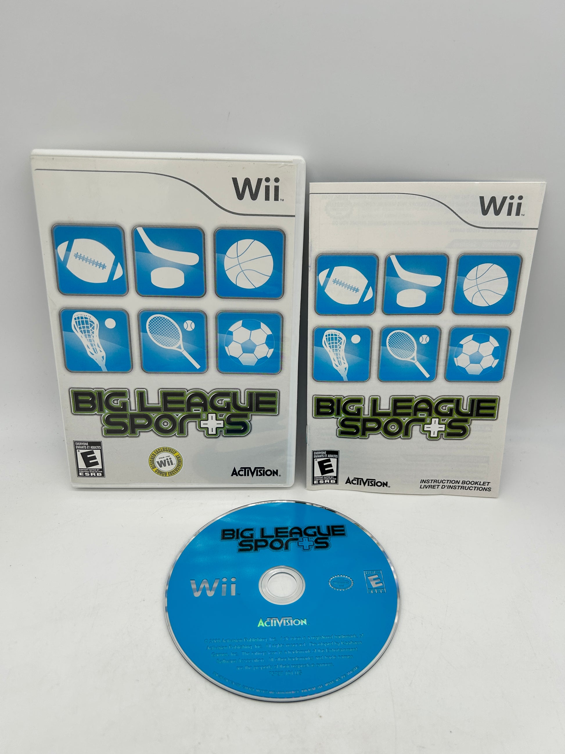 PiXEL-RETRO.COM : NINTENDO WII COMPLET CIB BOX MANUAL GAME NTSC BIG LEAGUE SPORTS