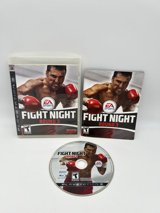 PLAYSTATION 3 (PS3) COMPLET CIB BOX MANUAL GAME NTSC FIGHT NIGHT ROUND 3