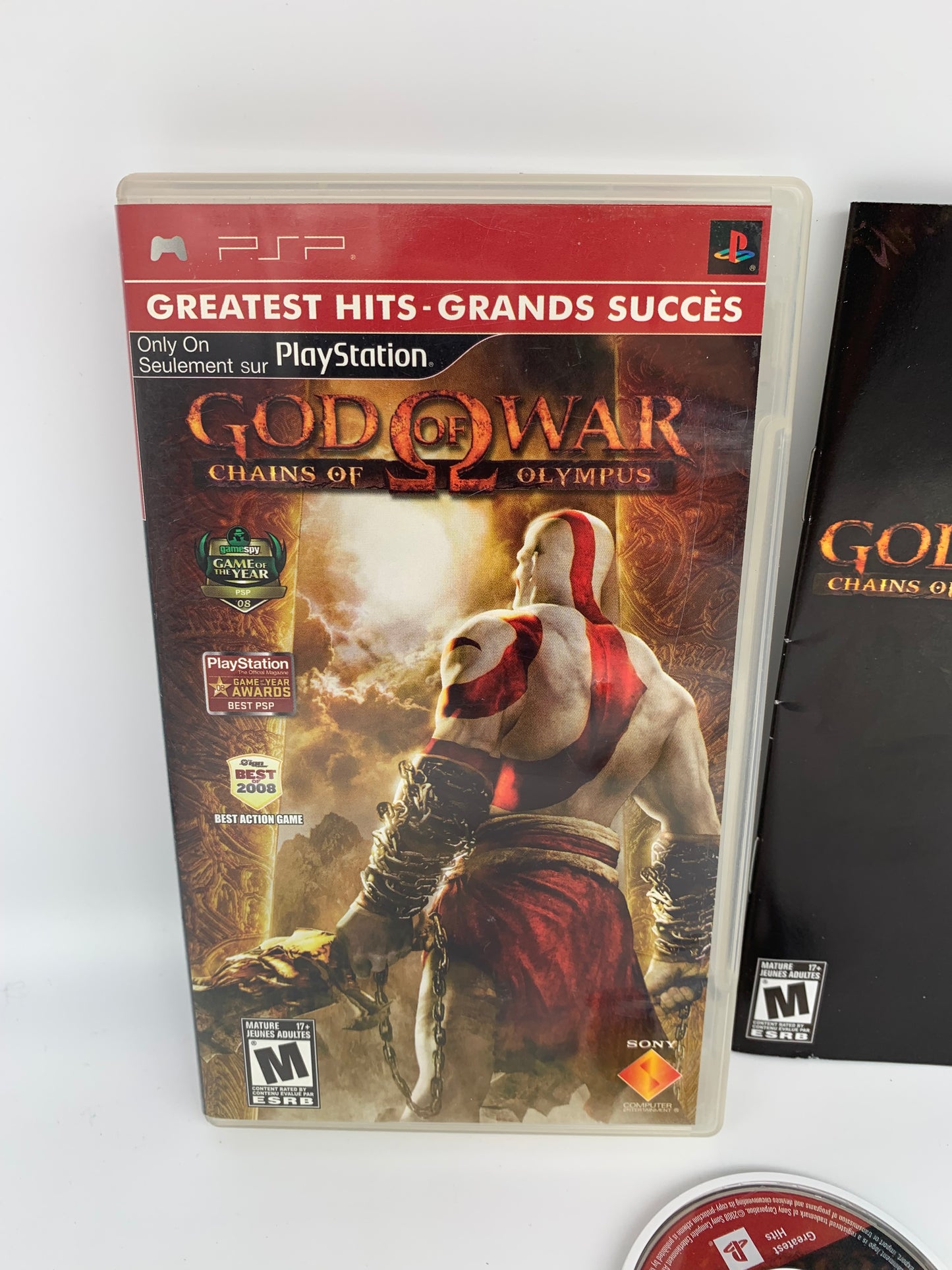SONY PLAYSTATiON PORTABLE [PSP] | GOD OF WAR CHAINS OF OLYMPUS | GREATEST HiTS