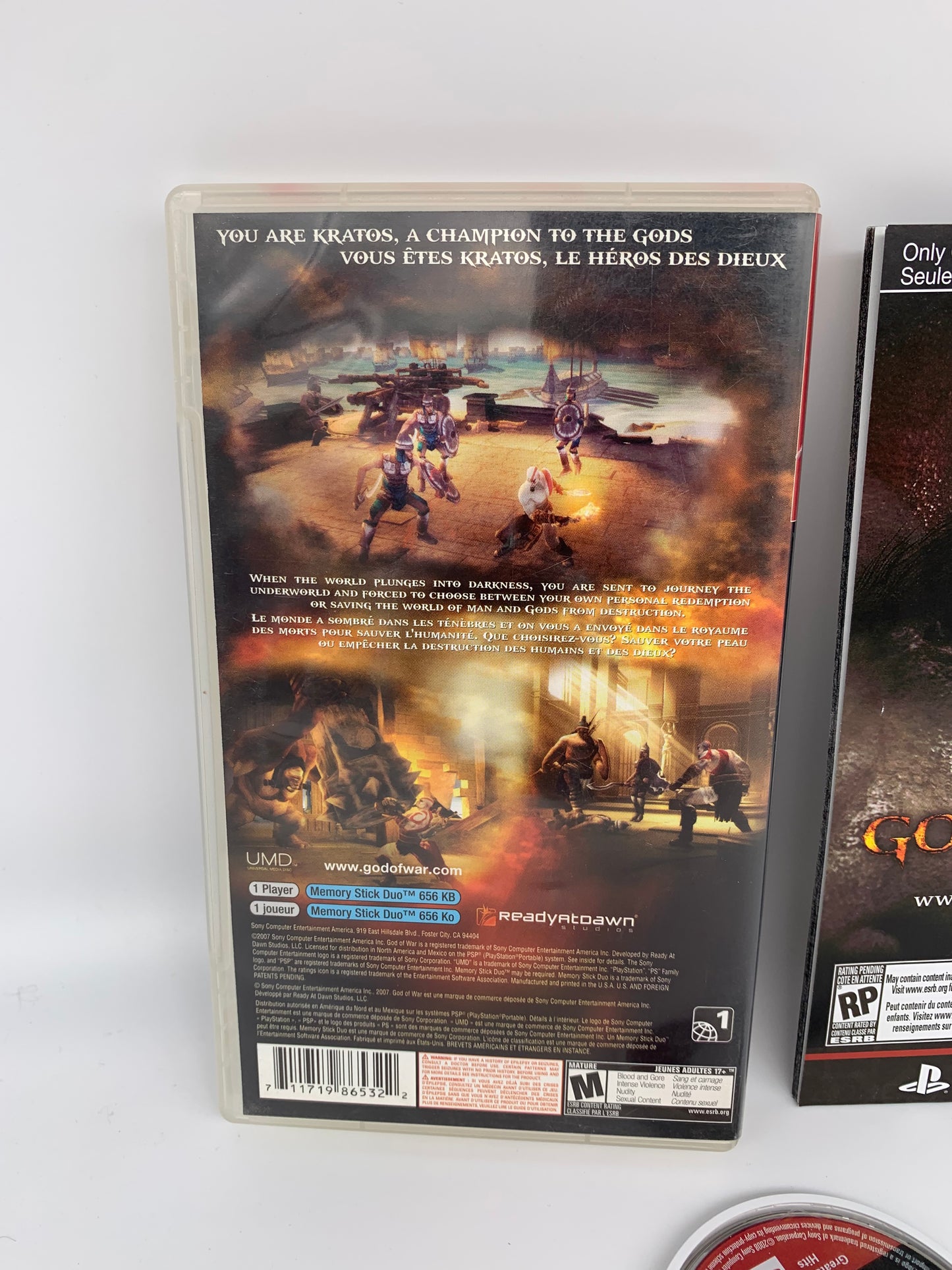 SONY PLAYSTATiON PORTABLE [PSP] | GOD OF WAR CHAINS OF OLYMPUS | GREATEST HiTS