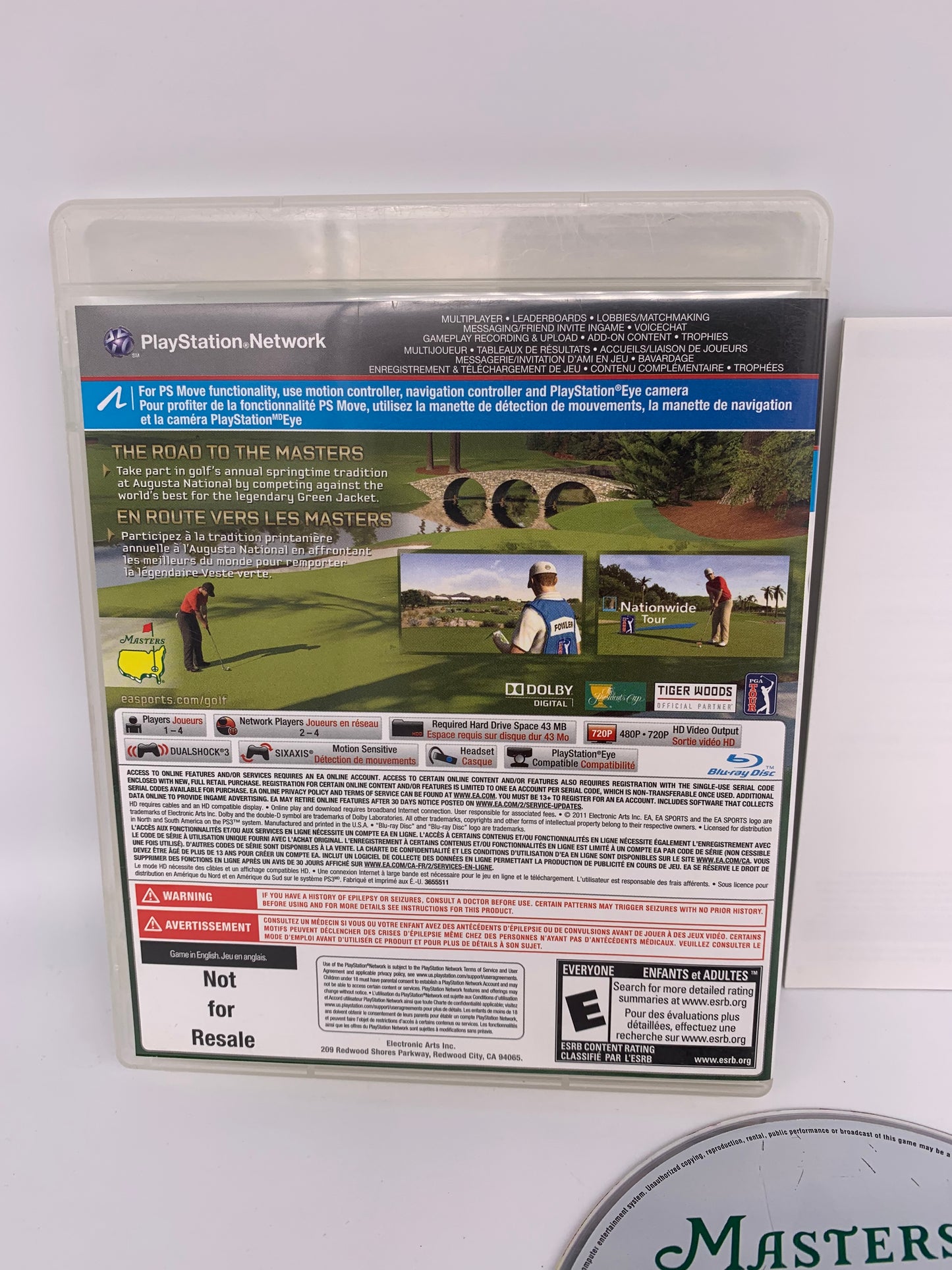 SONY PLAYSTATiON 3 [PS3] | TiGER WOODS PGA TOUR 12 MASTERS