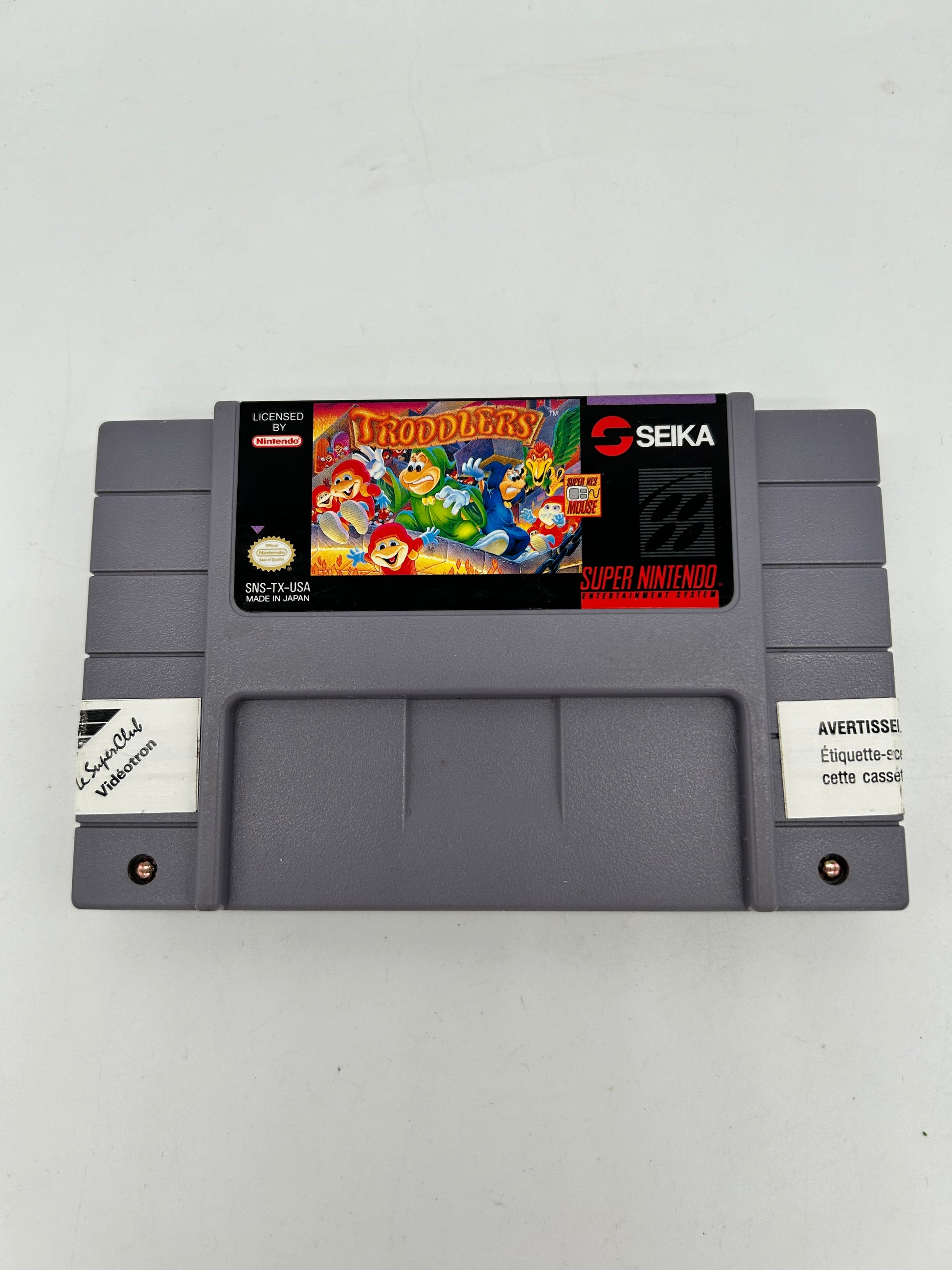 PiXEL-RETRO.COM : SUPER NINTENDO NES (SNES) GAME NTSC TRODDLERS