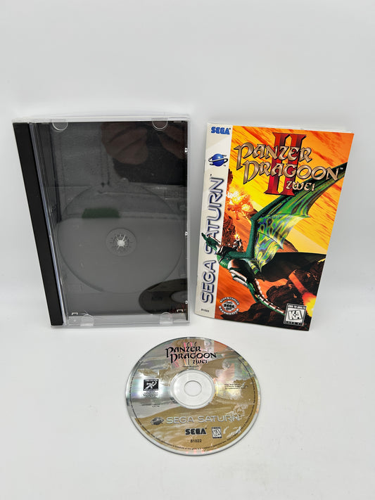 PiXEL-RETRO.COM : SEGA SATURN COMPLETE (CIB) GAME BOX INSTRUCTION MANUAL NTSC PANZER DRAGOON II ZWEI