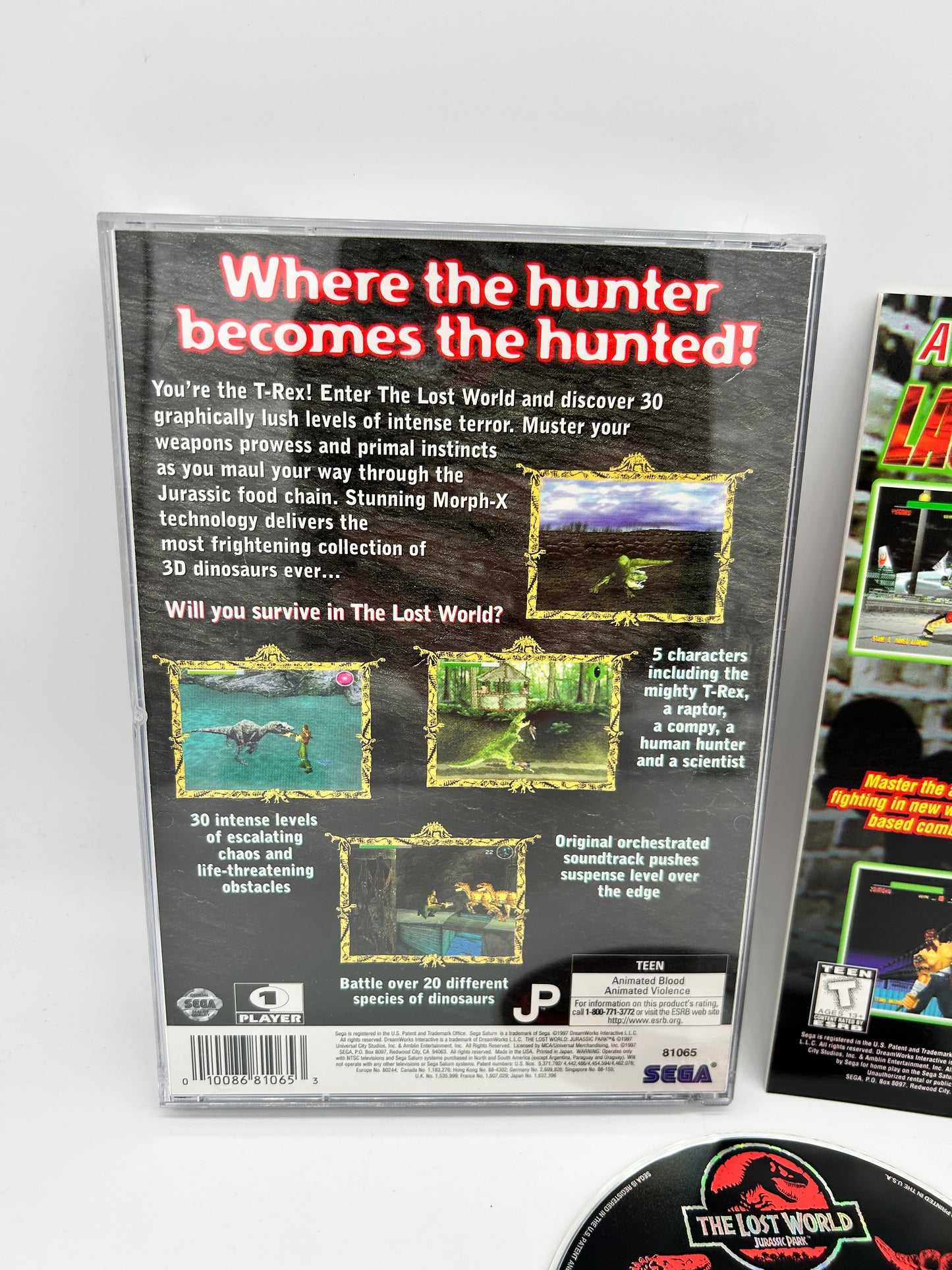 SEGA SATURN | THE LOST WORLD JURASSiC PARK