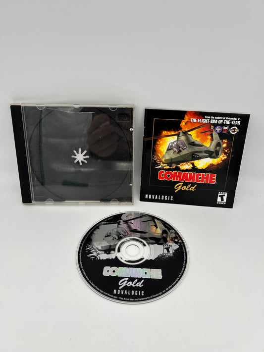 PiXEL-RETRO.COM : COMPUTER (PC) COMPLETE CIB BOX MANUAL GAME NTSC COMANCHE GOLD