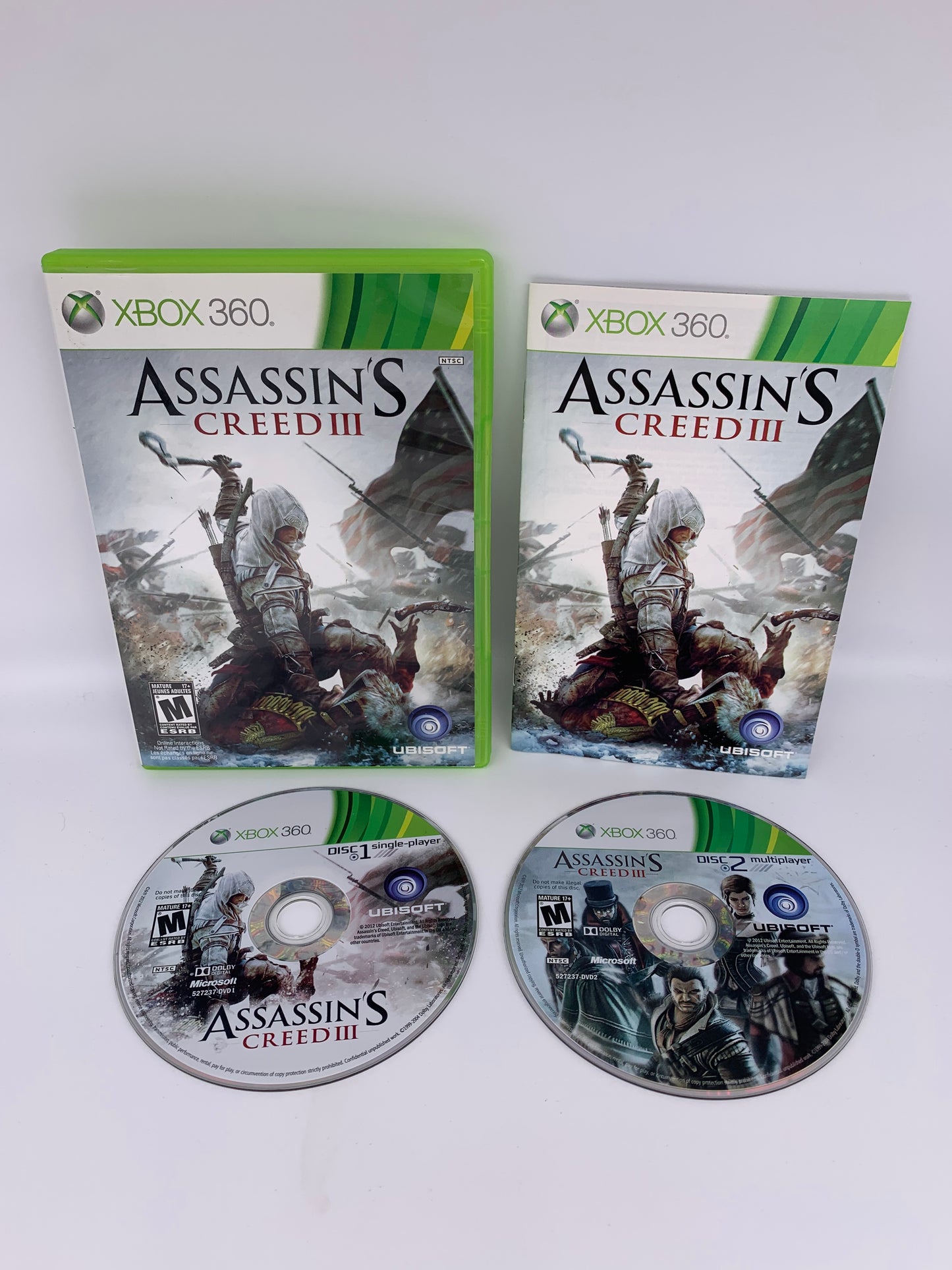 PiXEL-RETRO.COM : MICROSOFT XBOX 360 COMPLETE CIB BOX MANUAL GAME NTSC ASSASSIN'S CREED III