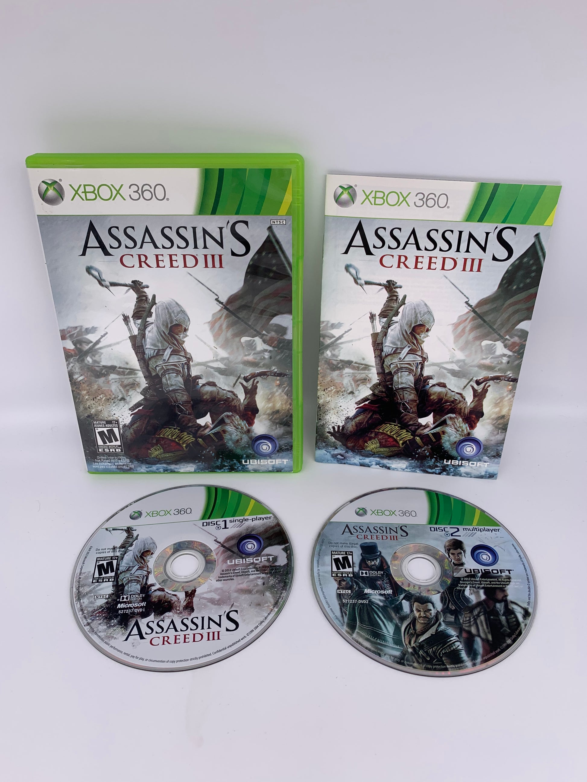 PiXEL-RETRO.COM : MICROSOFT XBOX 360 COMPLETE CIB BOX MANUAL GAME NTSC ASSASSIN'S CREED III