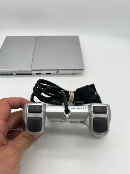 SONY PLAYSTATiON 2 [PS2] CONSOLE | ORiGiNALE THIN SILVER (SILVER PLATiNUM SLiM VERSiON) | SCPH-90001