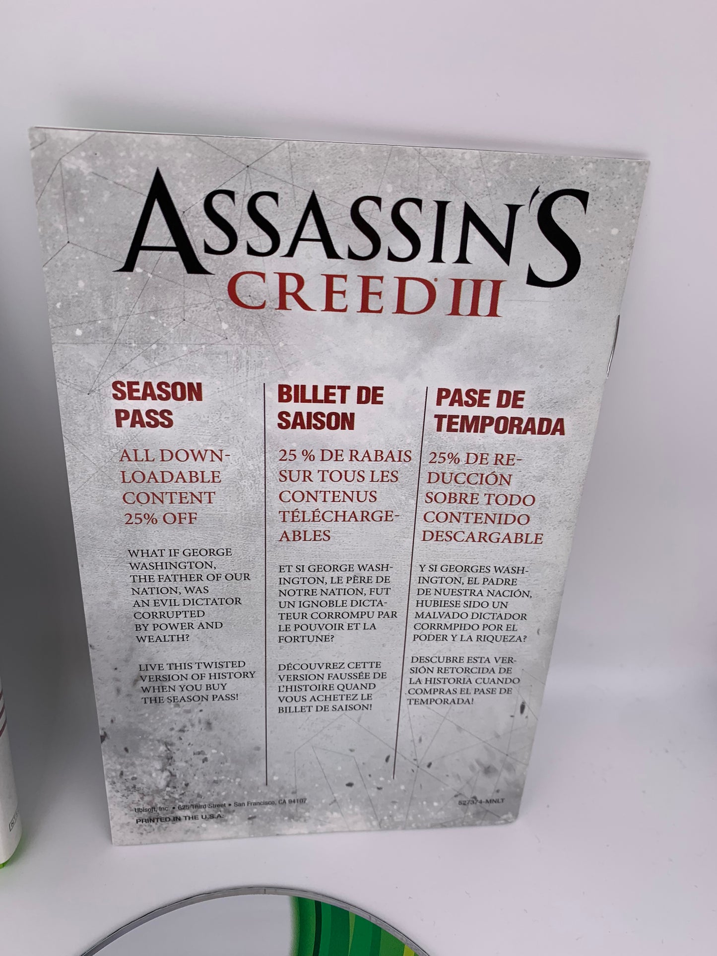 MiCROSOFT XBOX 360 | ASSASSiNS CREED III