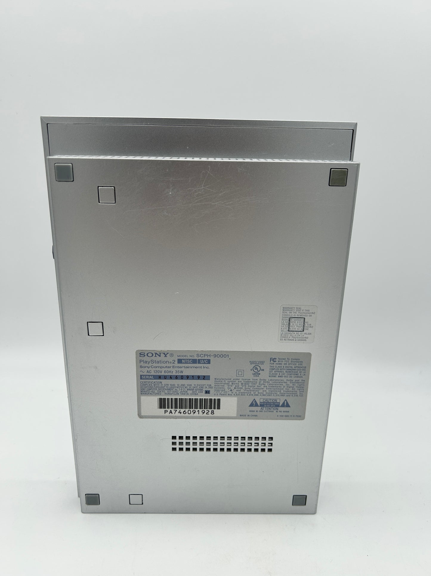 SONY PLAYSTATiON 2 [PS2] CONSOLE | ORiGiNALE THIN SILVER (SILVER PLATiNUM SLiM VERSiON) | SCPH-90001