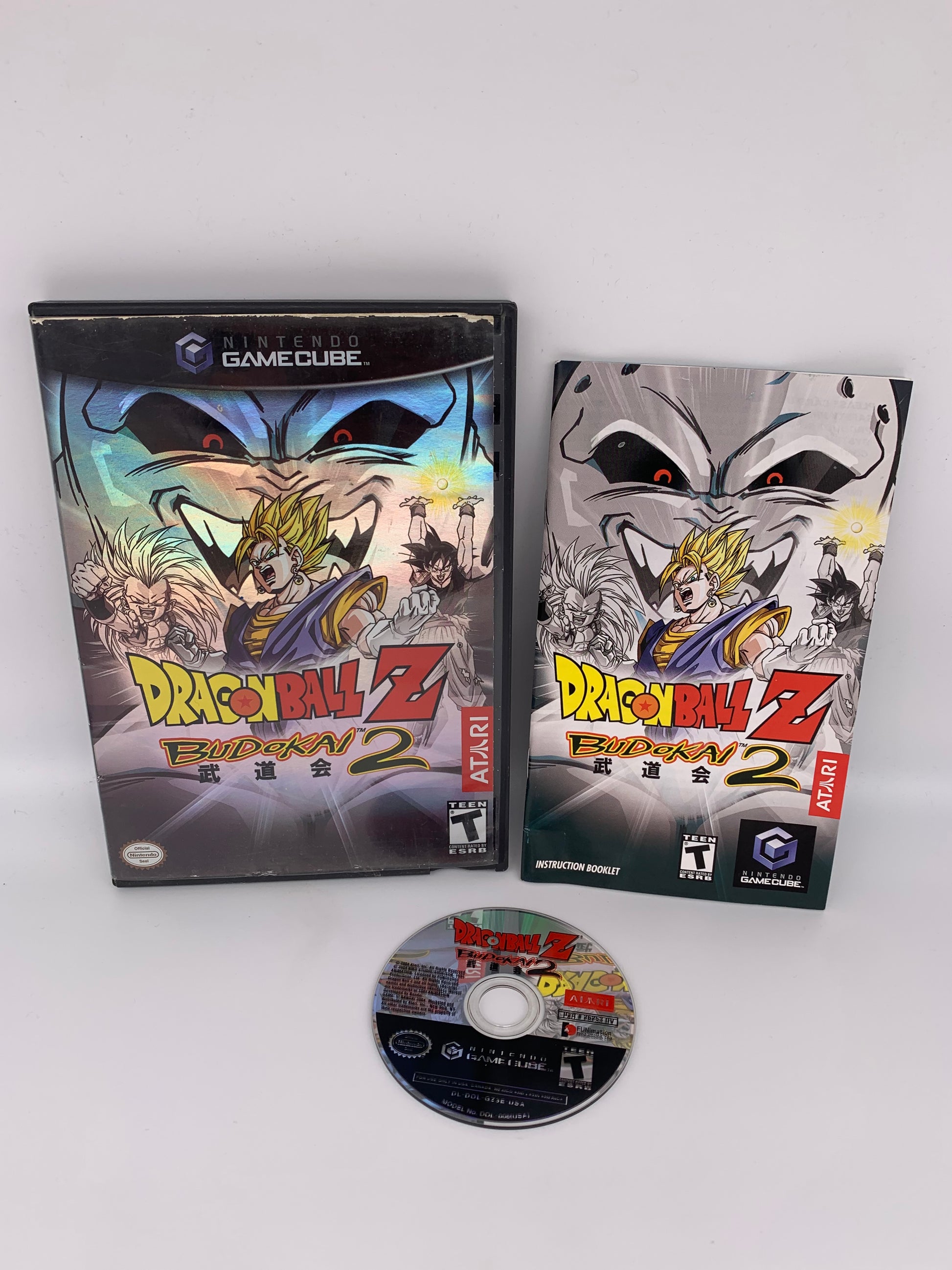 PiXEL-RETRO.COM : NINTENDO GAMECUBE COMPLETE CIB BOX MANUAL GAME NTSC DRAGON BALL Z BUDOKAI 2
