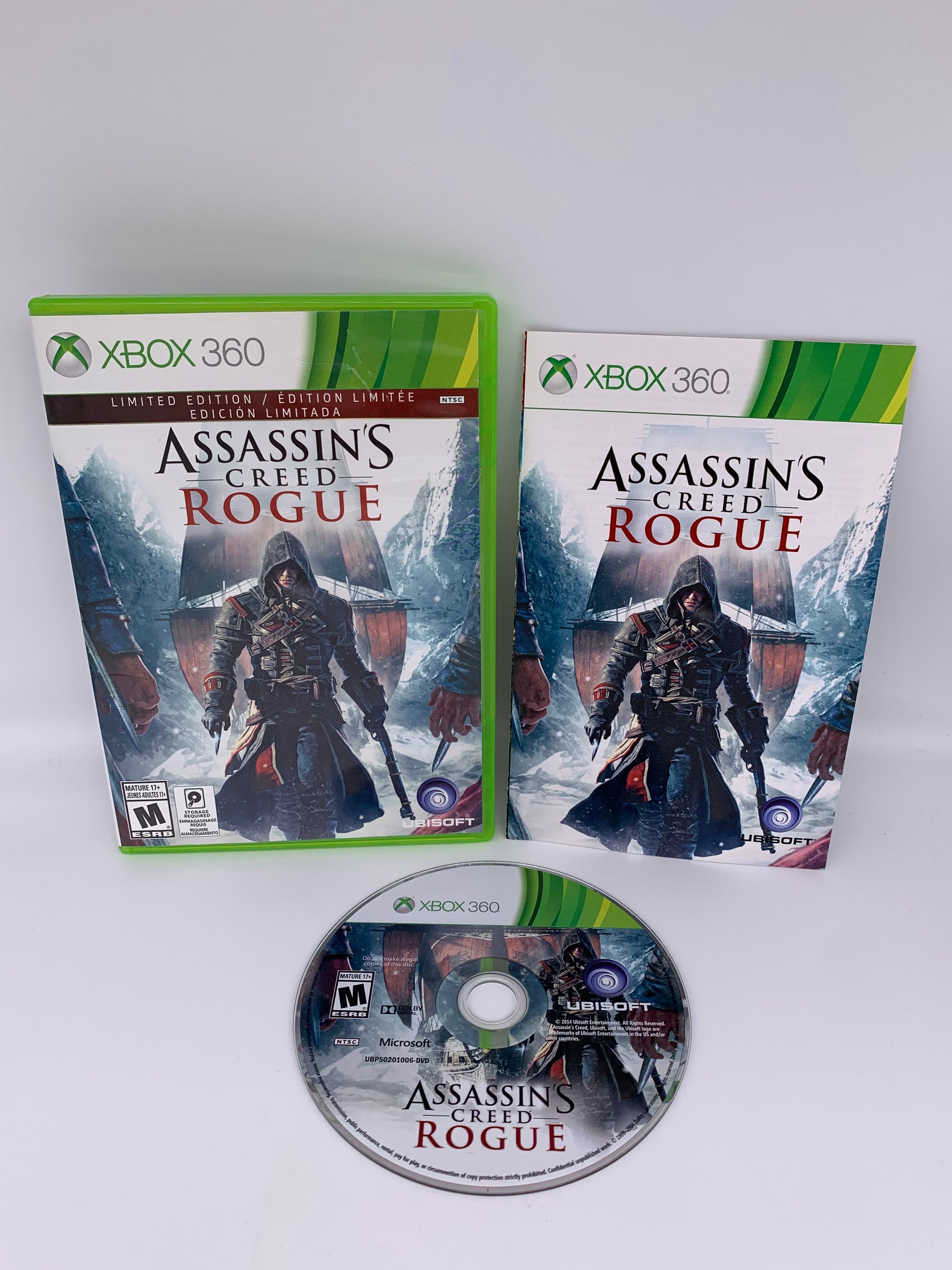 PiXEL-RETRO.COM : MICROSOFT XBOX 360 COMPLETE CIB BOX MANUAL GAME NTSC ASSASSIN'S CREED ROGUE